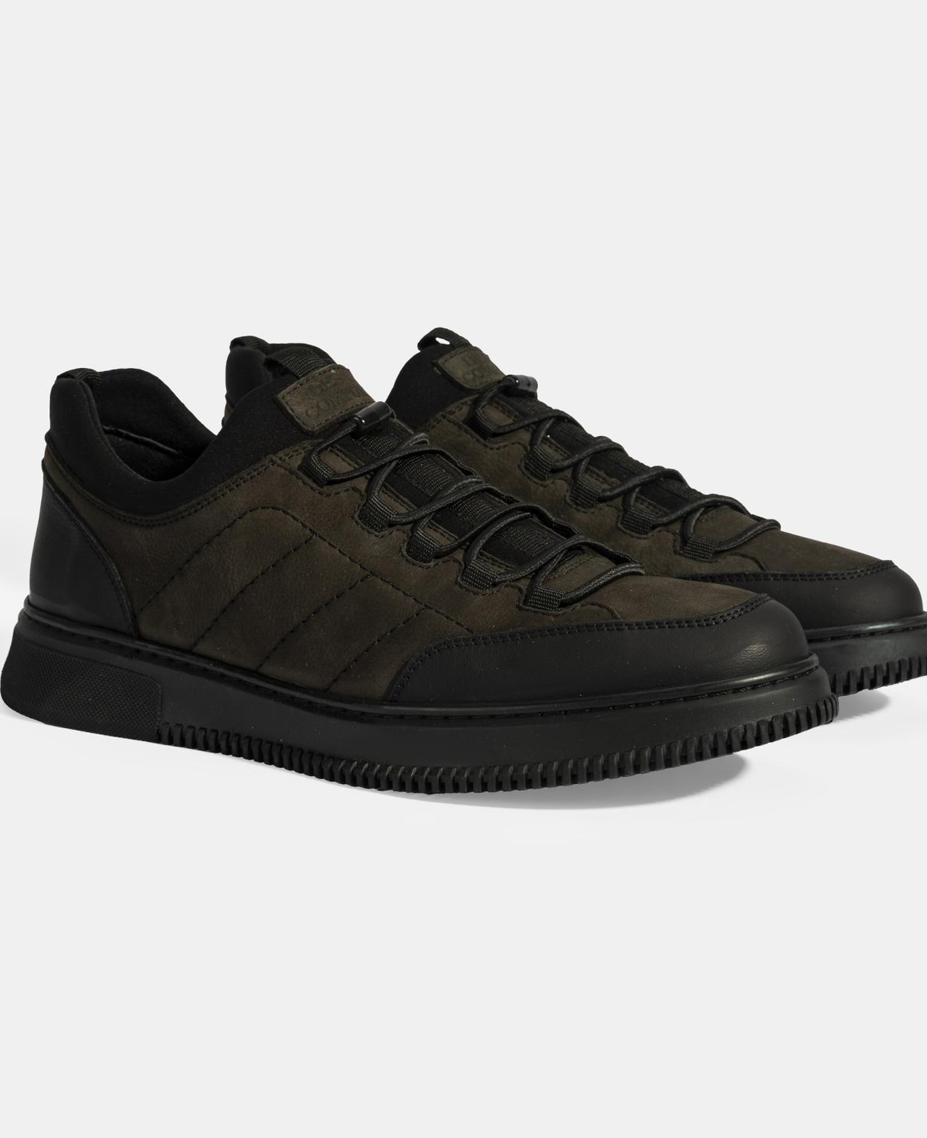 Erkek Siyah DesaComfort Bağcıklı Nubuk Deri Günlük Ayakkabı