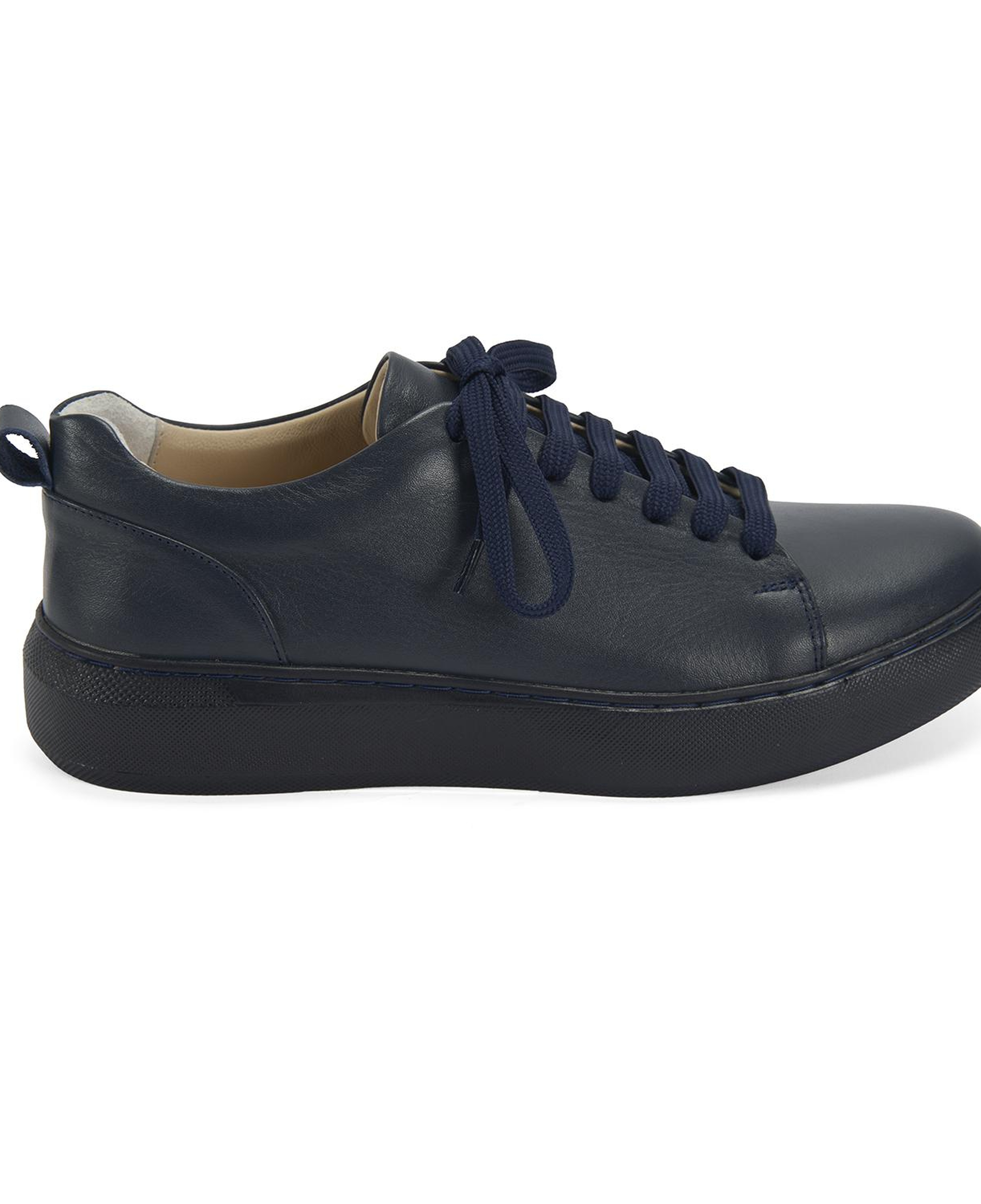 Kadın Lacivert Deri Spor Ayakkabı