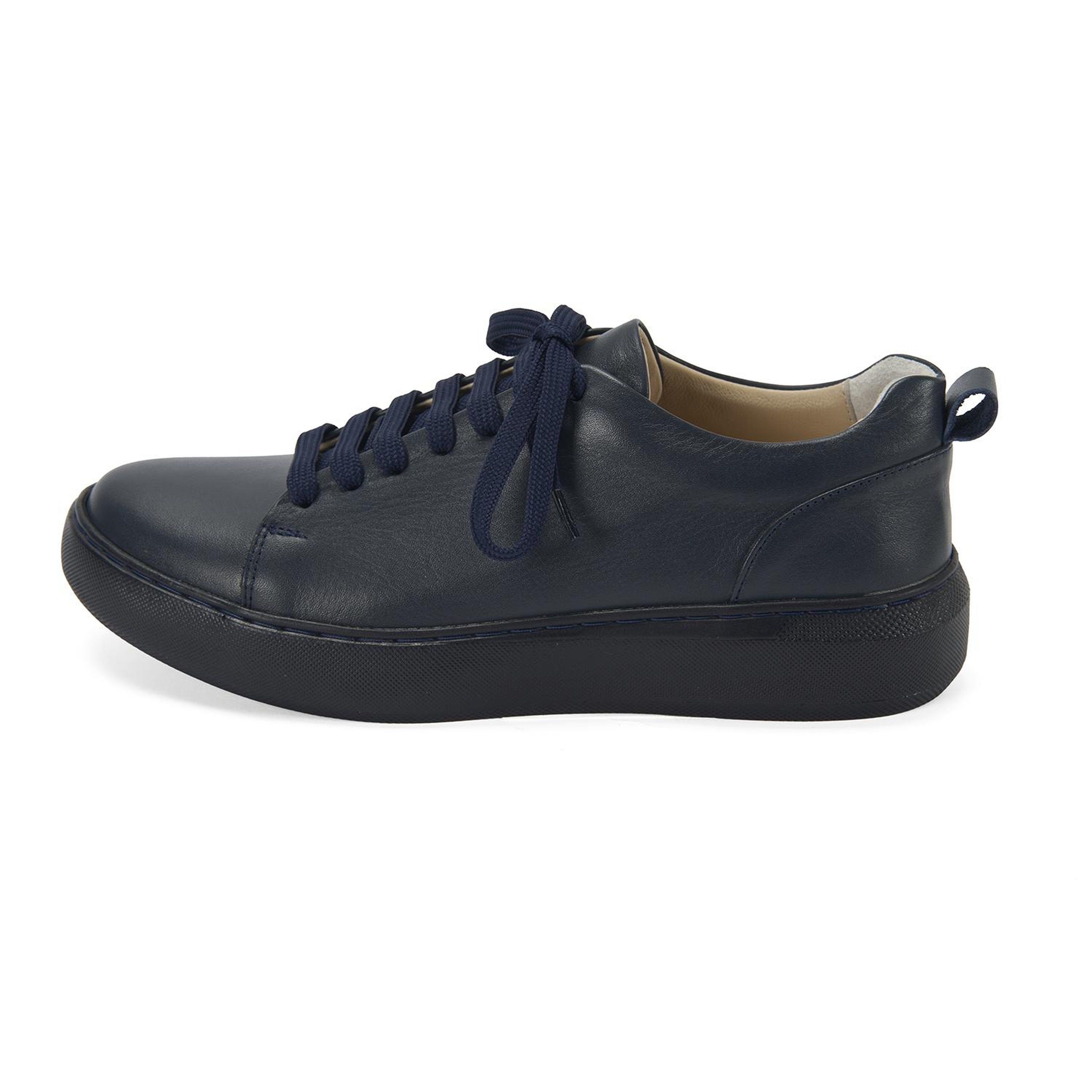 Kadın Lacivert Deri Spor Ayakkabı