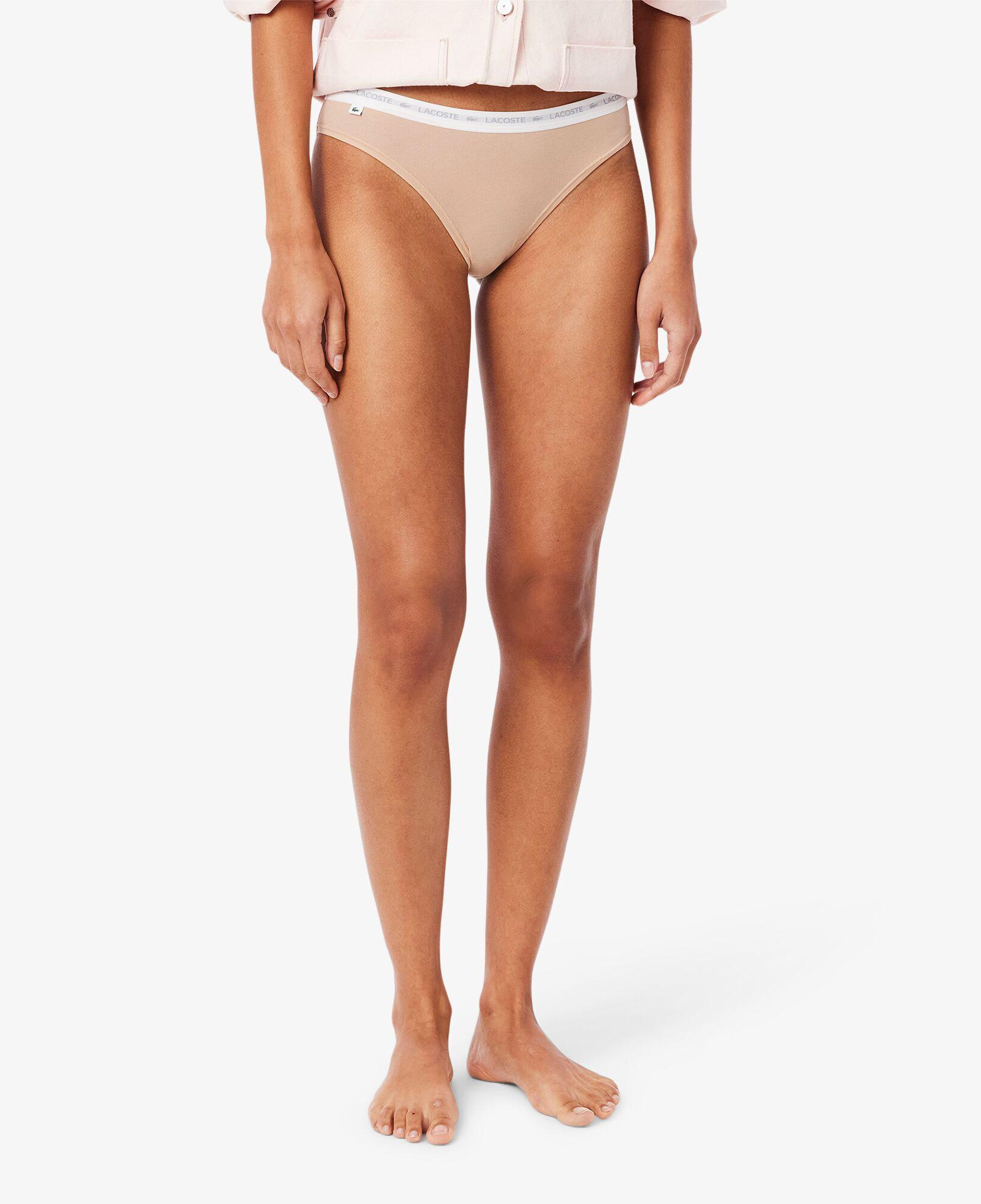 Lacoste Kadın 3'lü Bej Külot