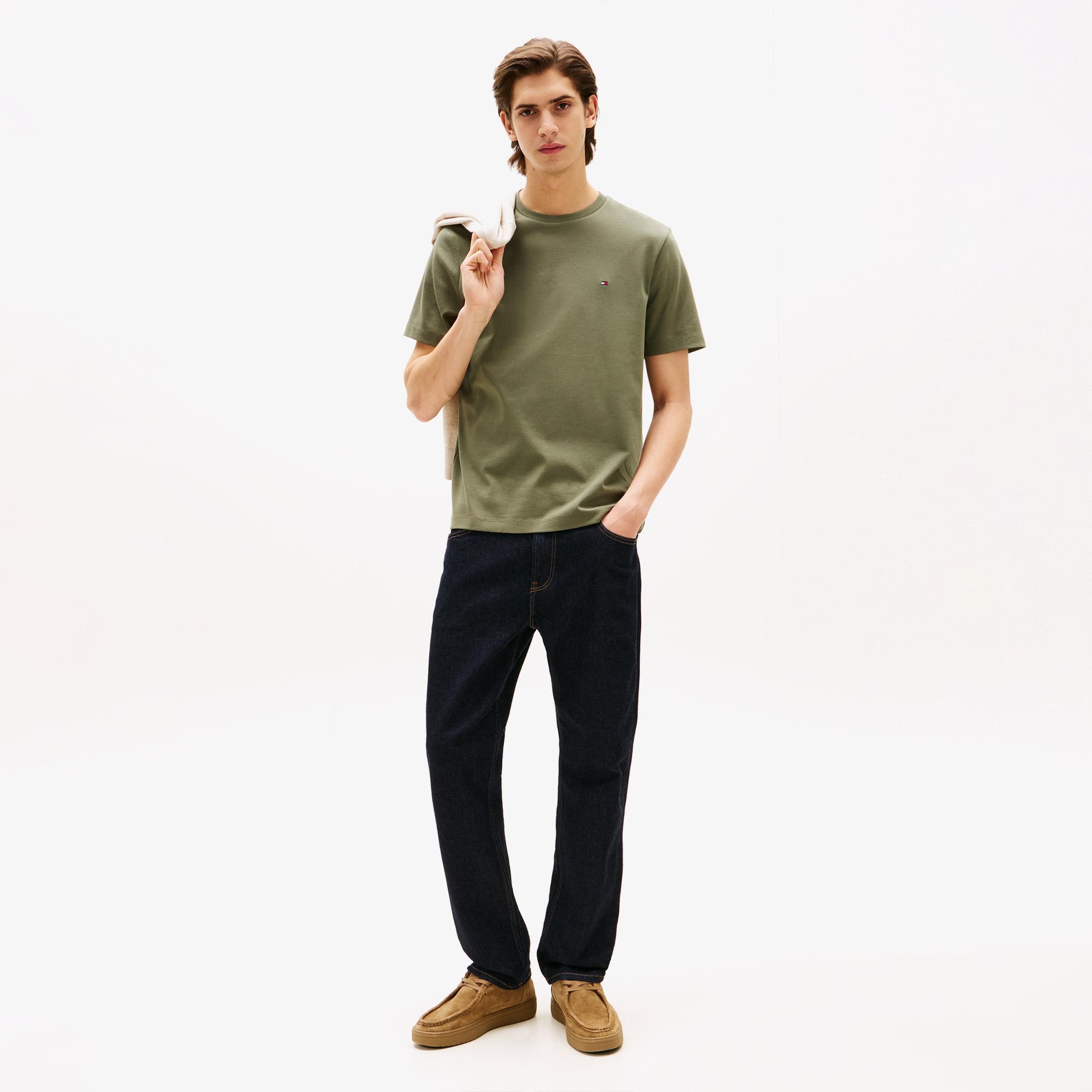 Tommy Hilfiger Light Interlock Erkek Yeşil T-Shirt