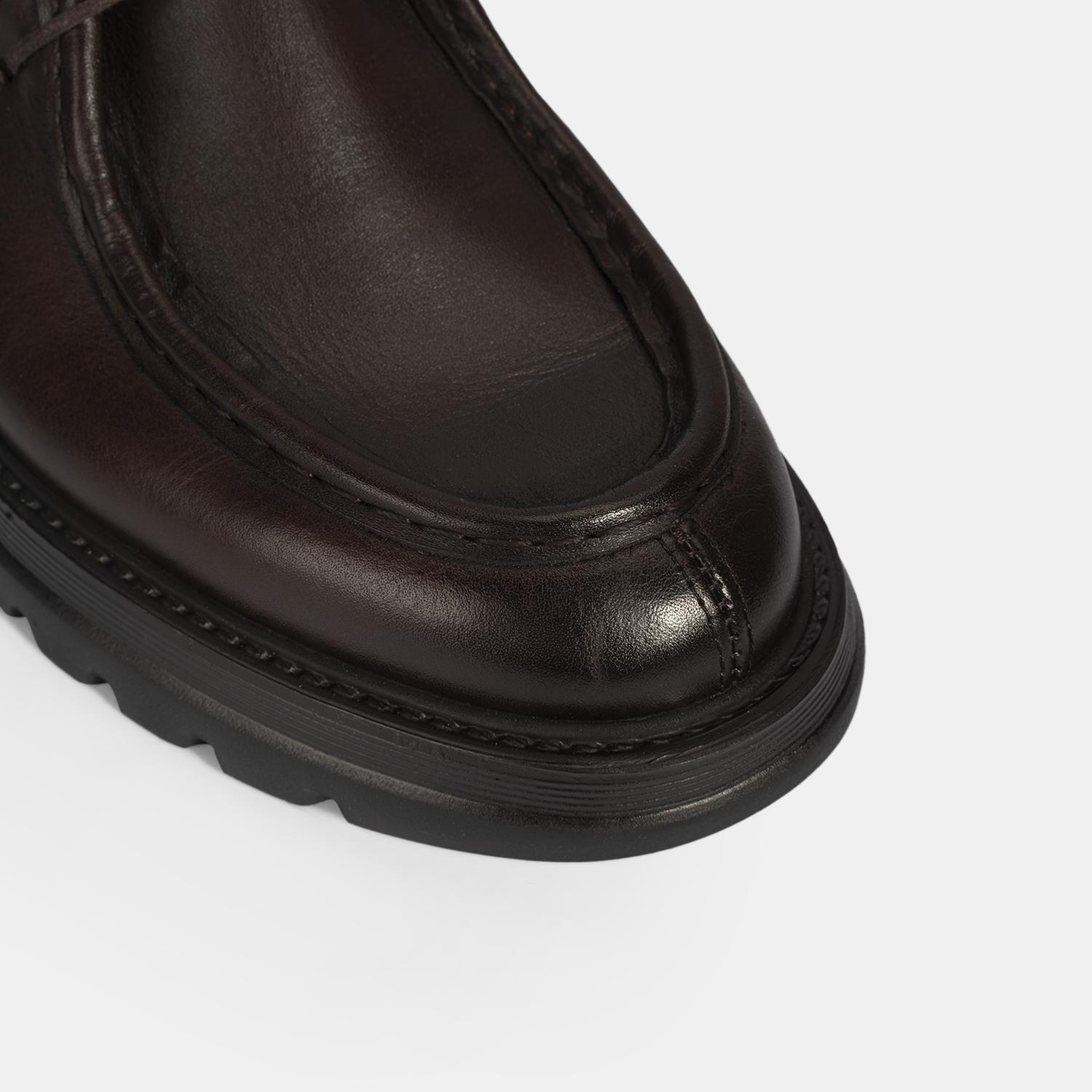 Erkek Kahve Bağcıklı Deri Klasik Ayakkabı