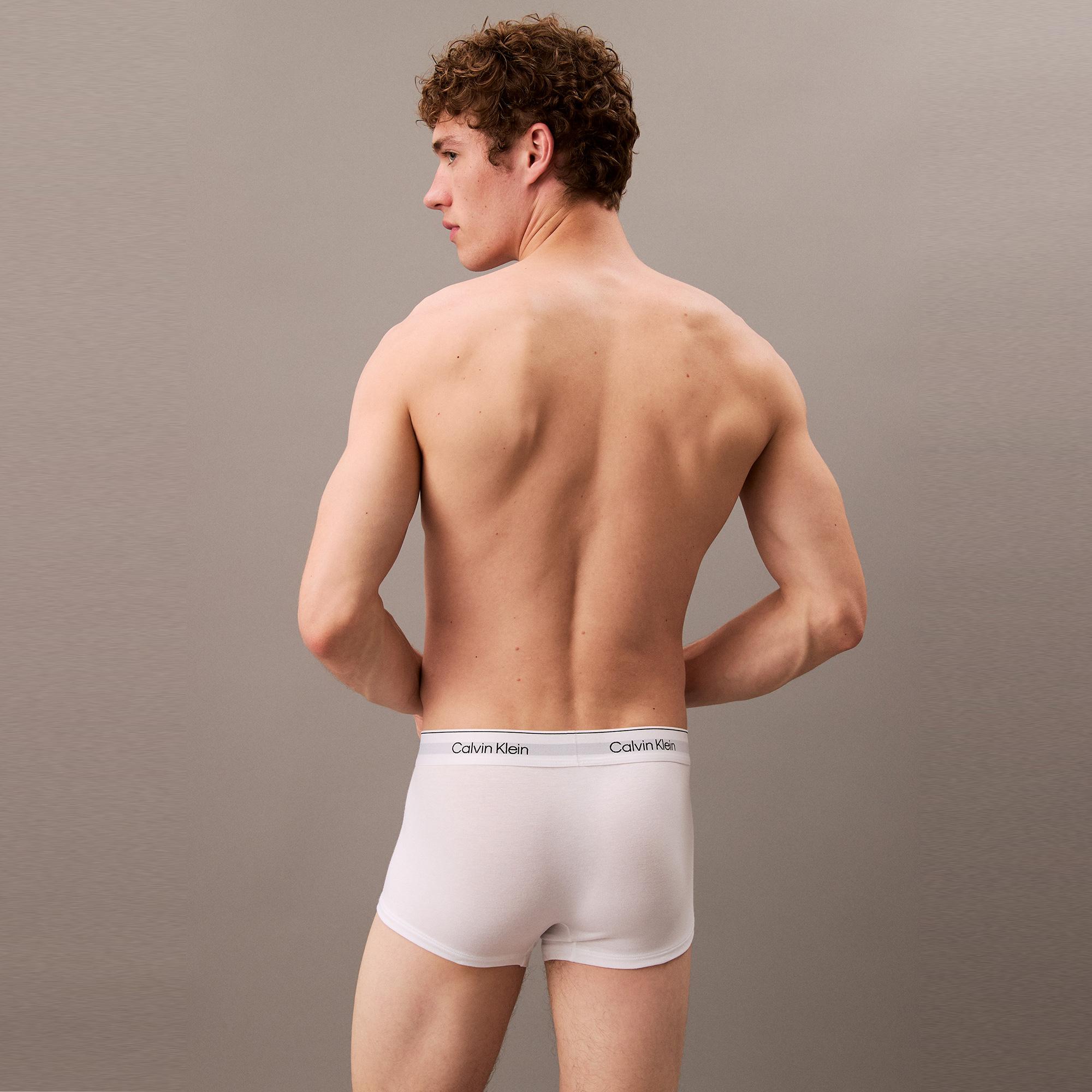Calvin Klein Low Rise Trunk 3'lü Erkek Beyaz Boxer