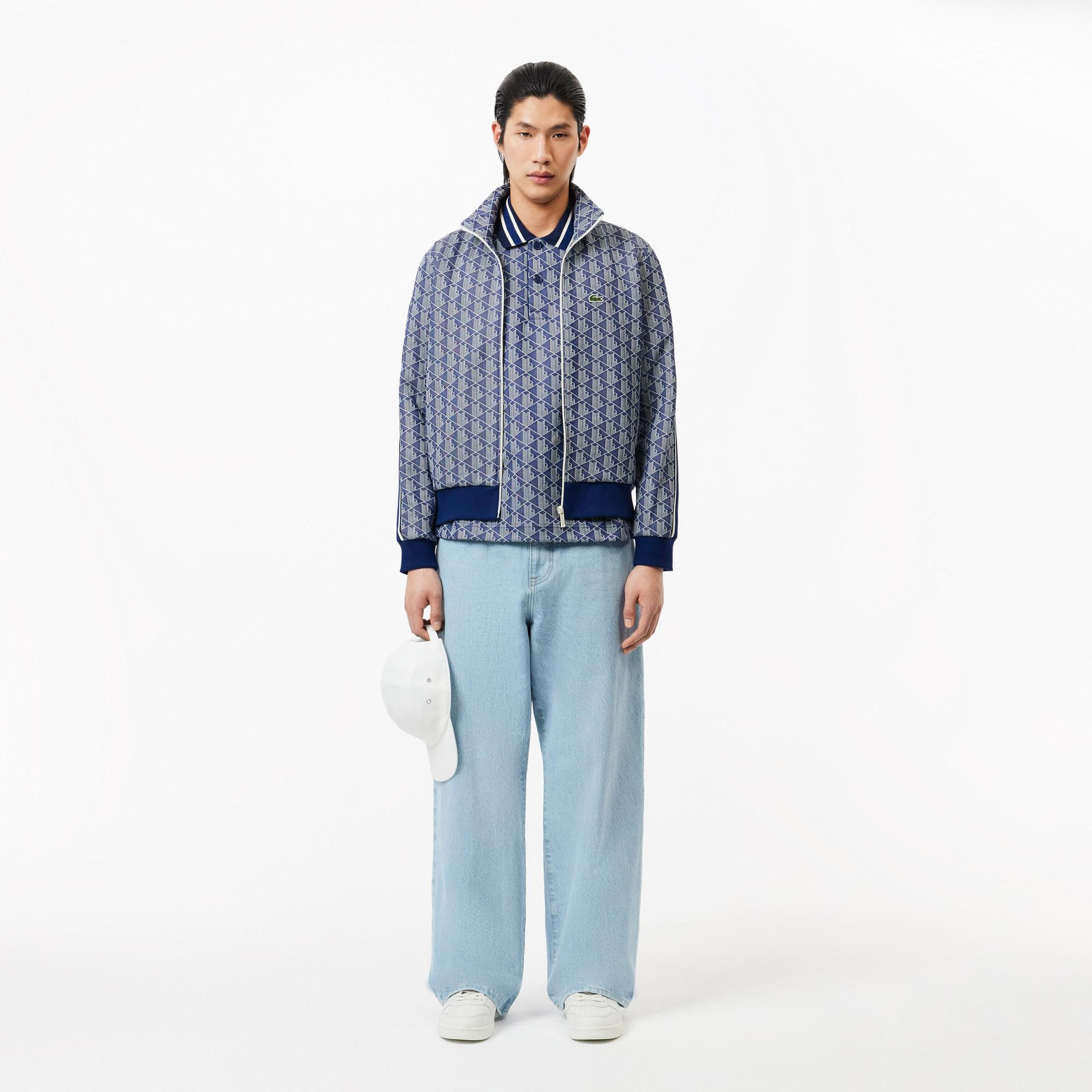 Lacoste Erkek Classic Fit Monogram Lacivert Polo
