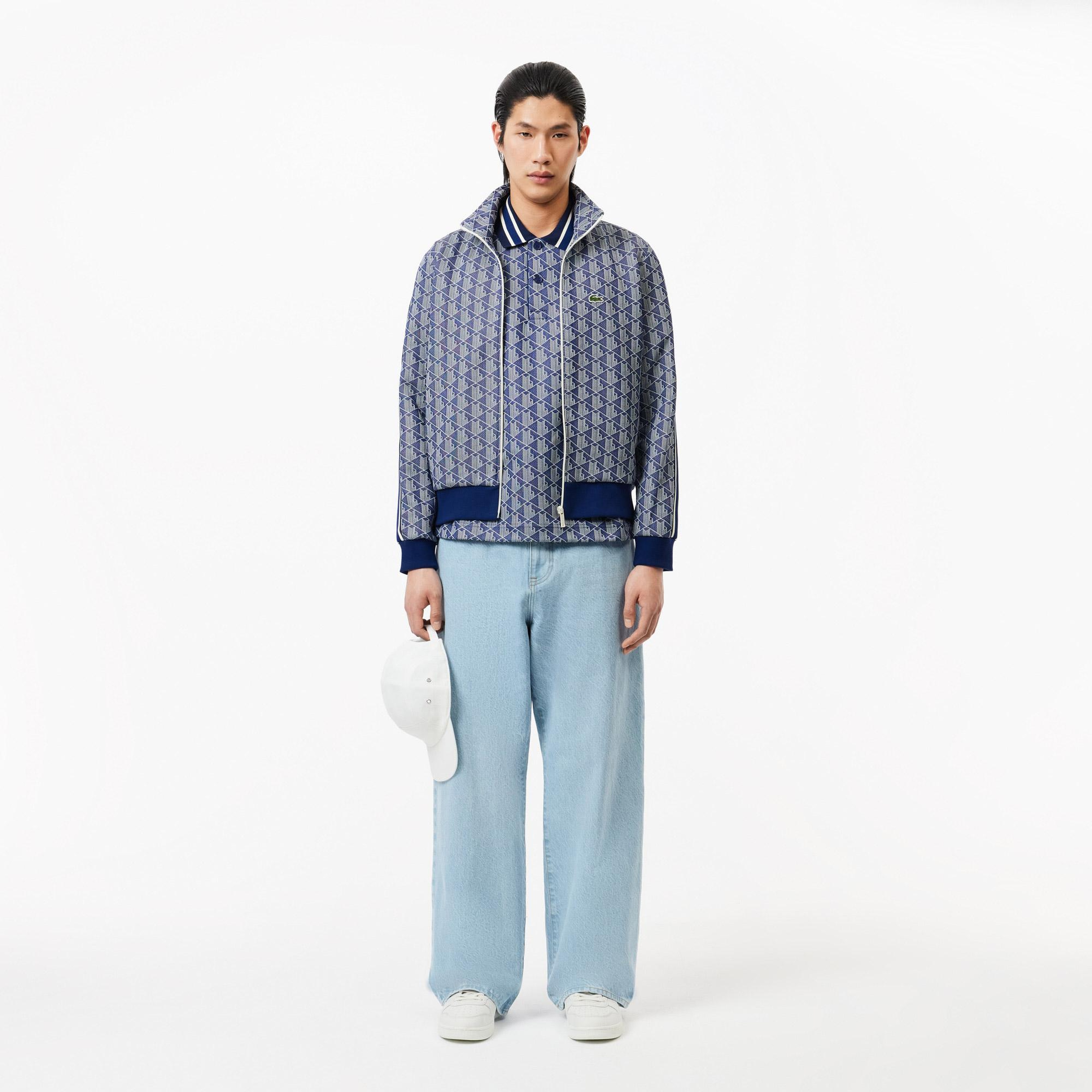 Lacoste Erkek Classic Fit Monogram Lacivert Polo