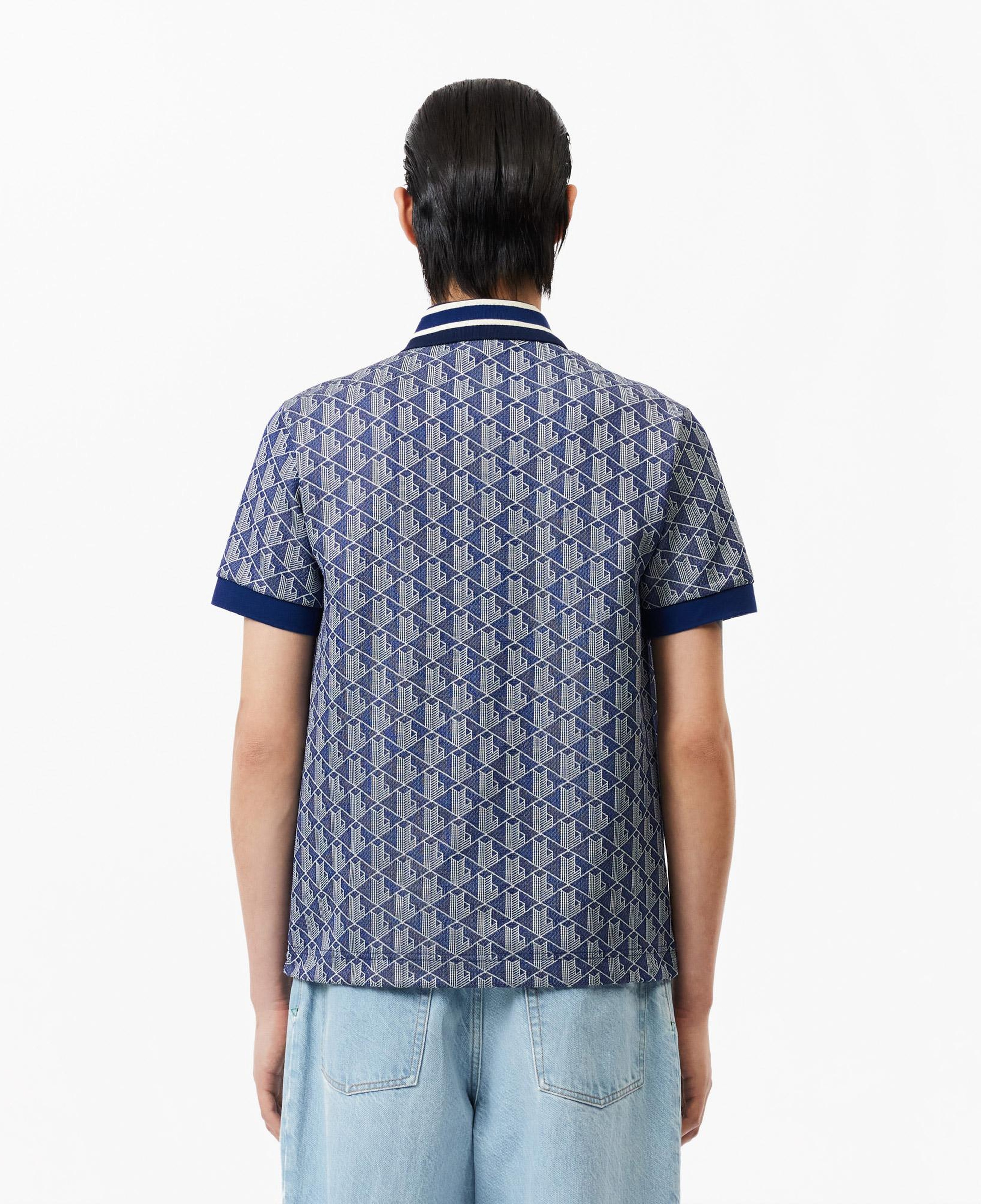 Lacoste Erkek Classic Fit Monogram Lacivert Polo