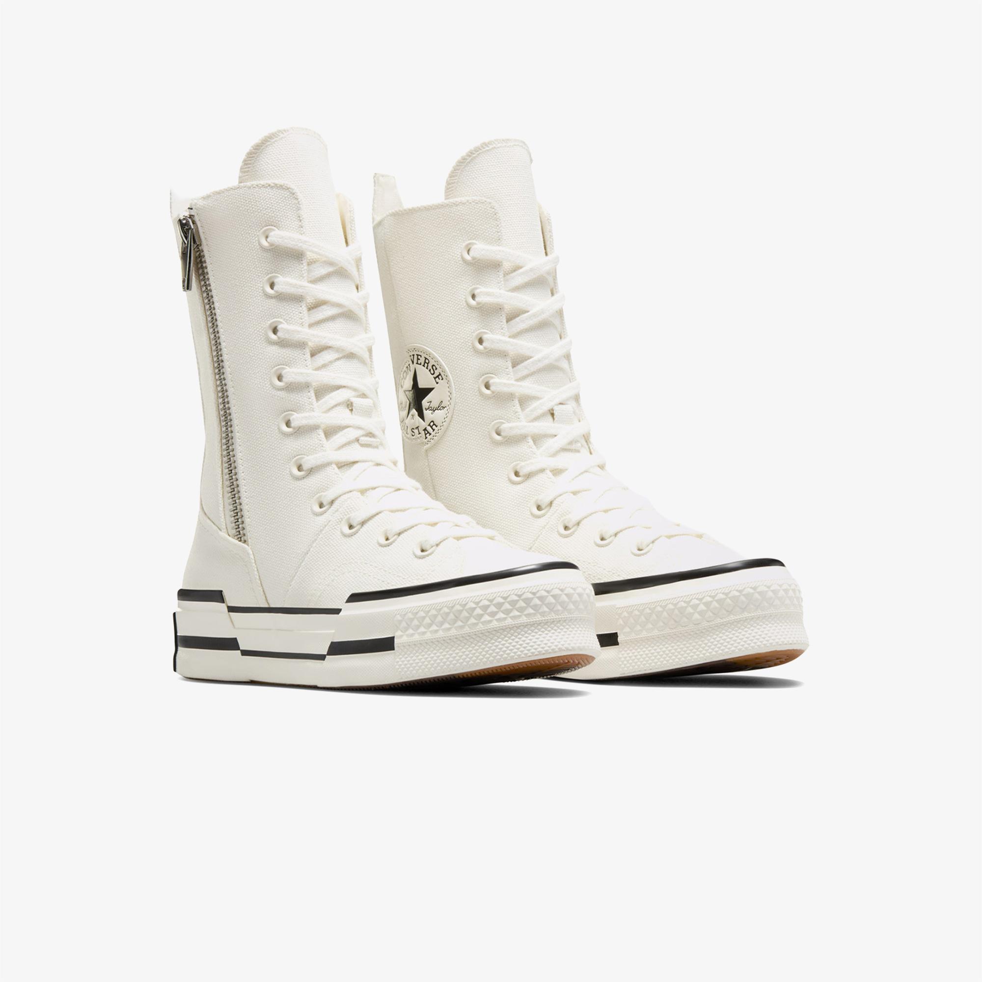 Converse Chuck 70 Plus XHi Unisex Krem Platform Sneaker