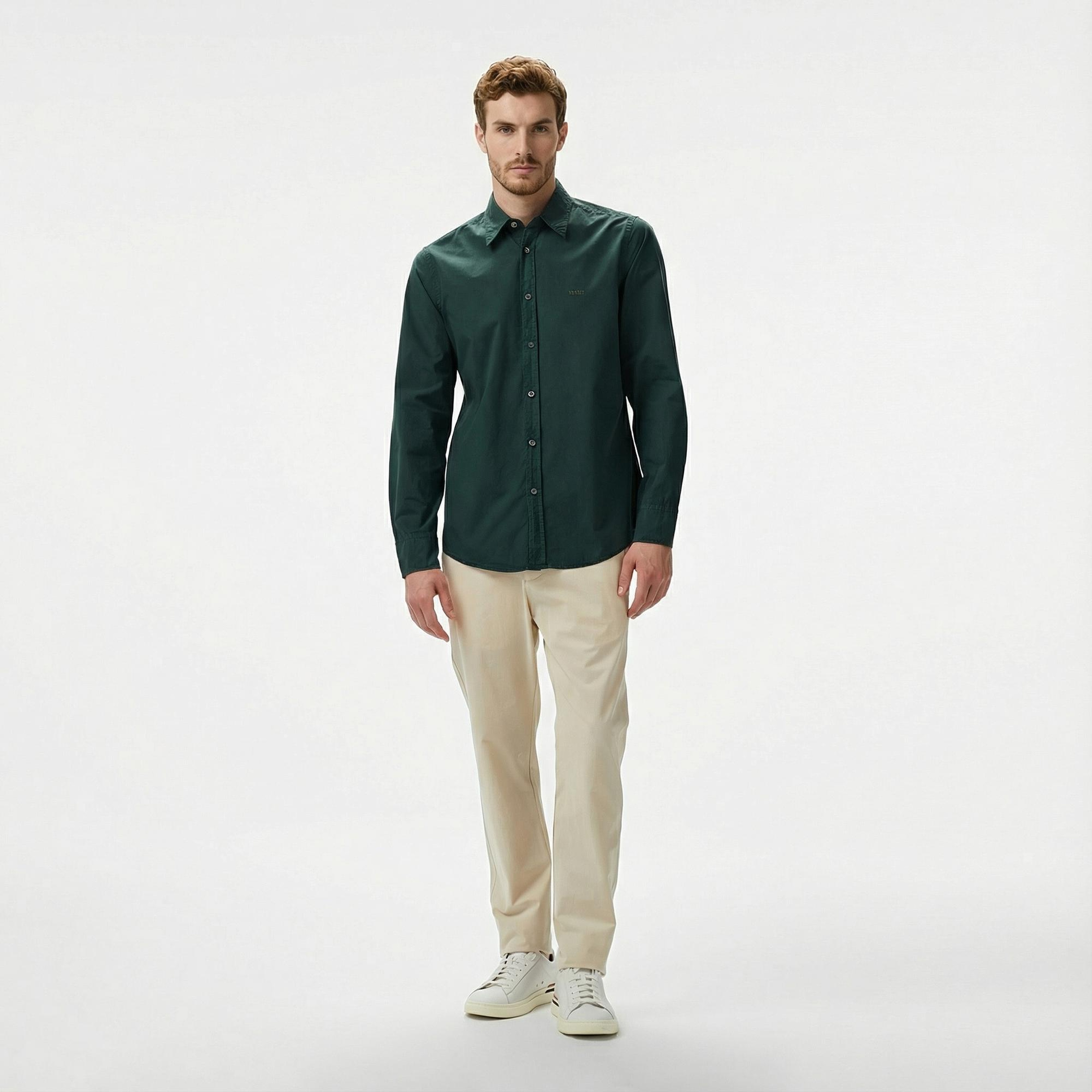 Boss Relegant 6 Erkek Yeşil Gömlek