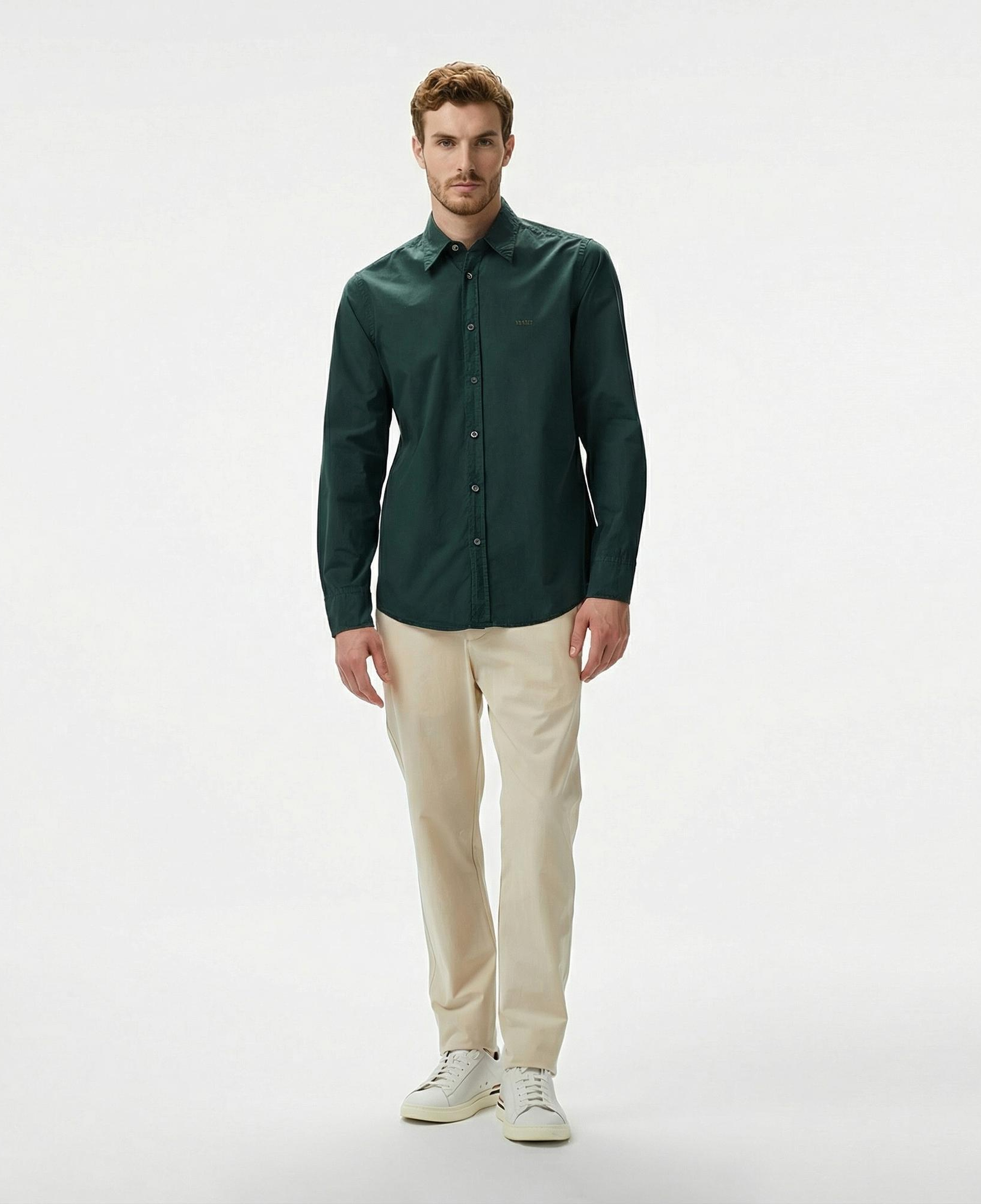 Boss Relegant 6 Erkek Yeşil Gömlek