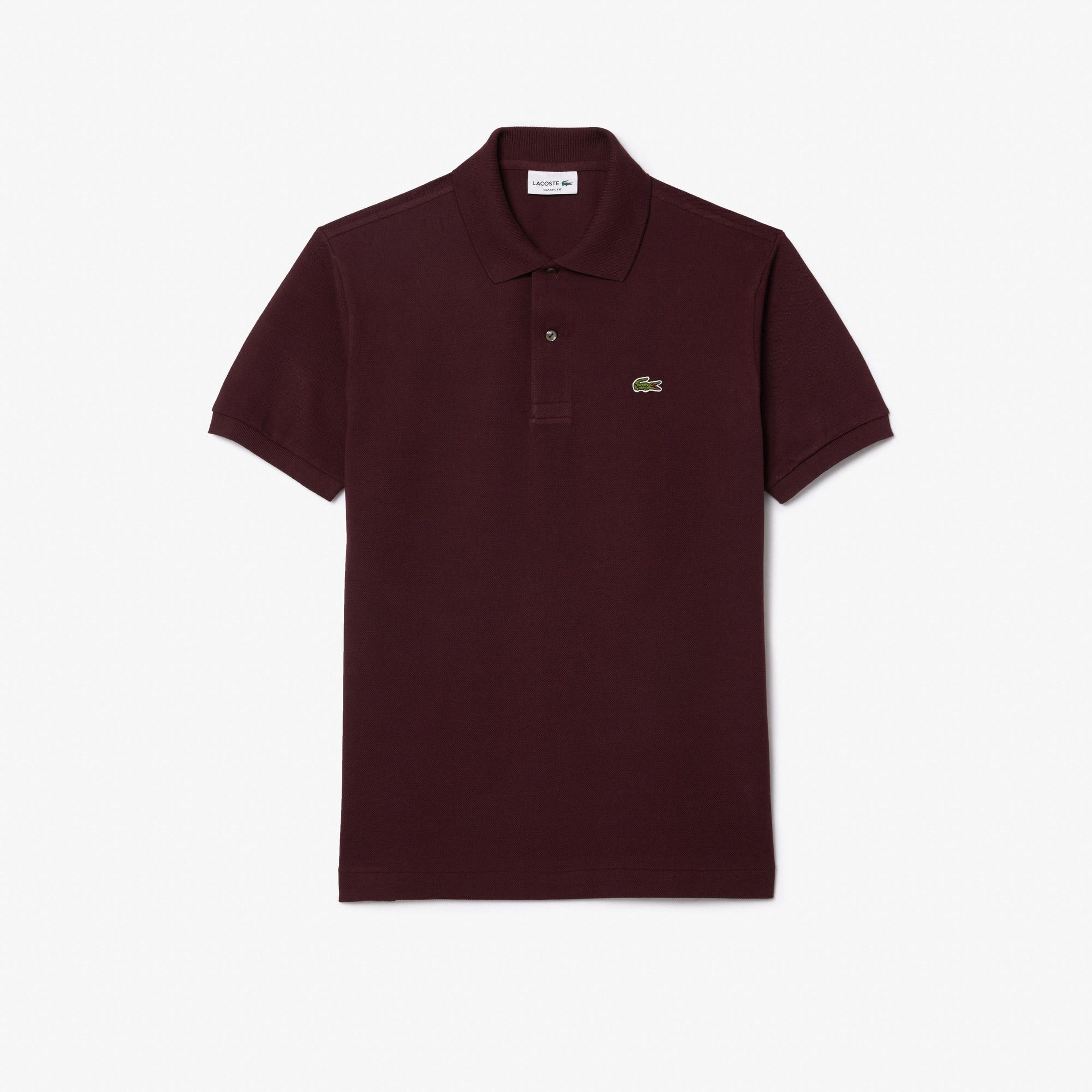 Lacoste L.12.12 Erkek Classic Fit Bordo Polo