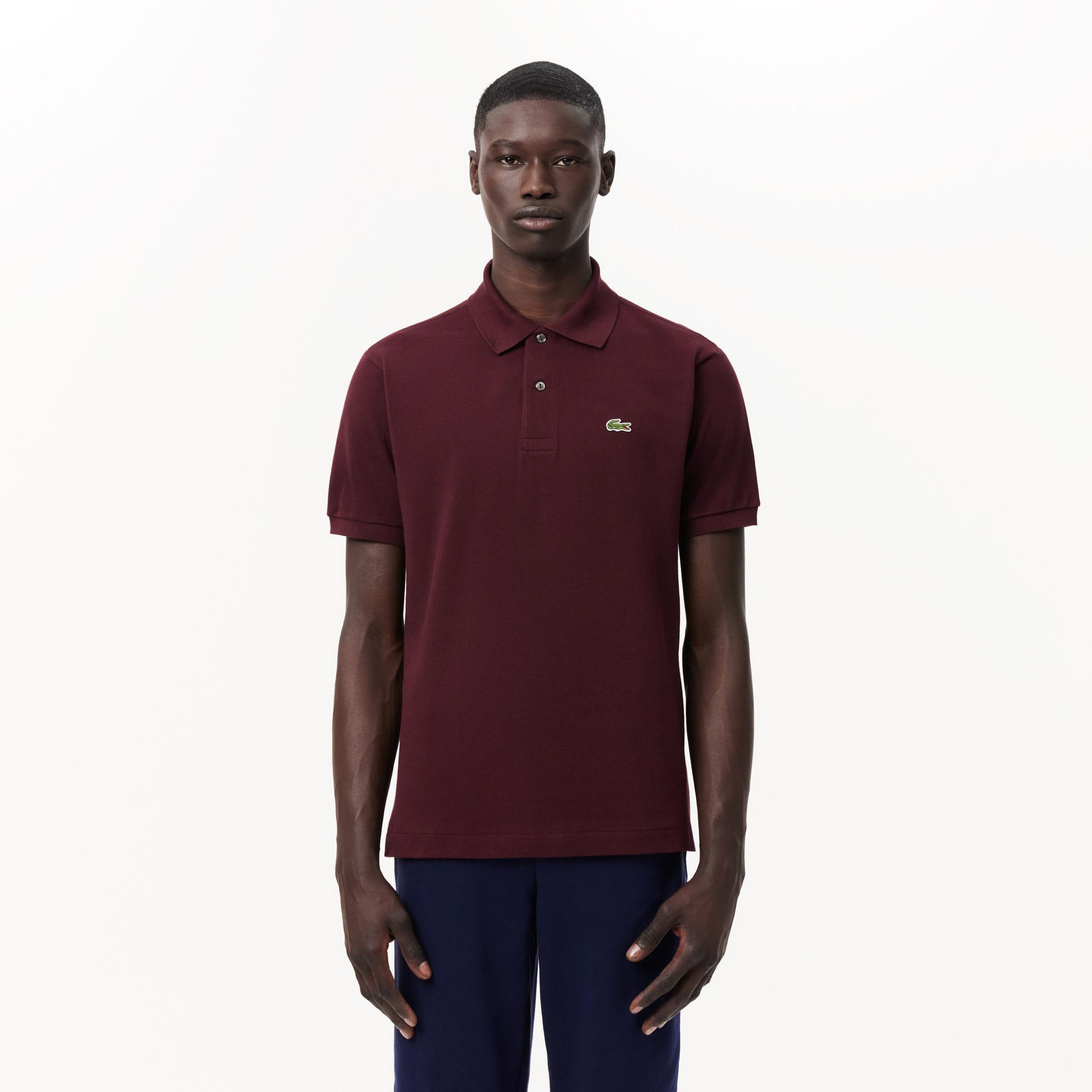 Lacoste L.12.12 Erkek Classic Fit Bordo Polo
