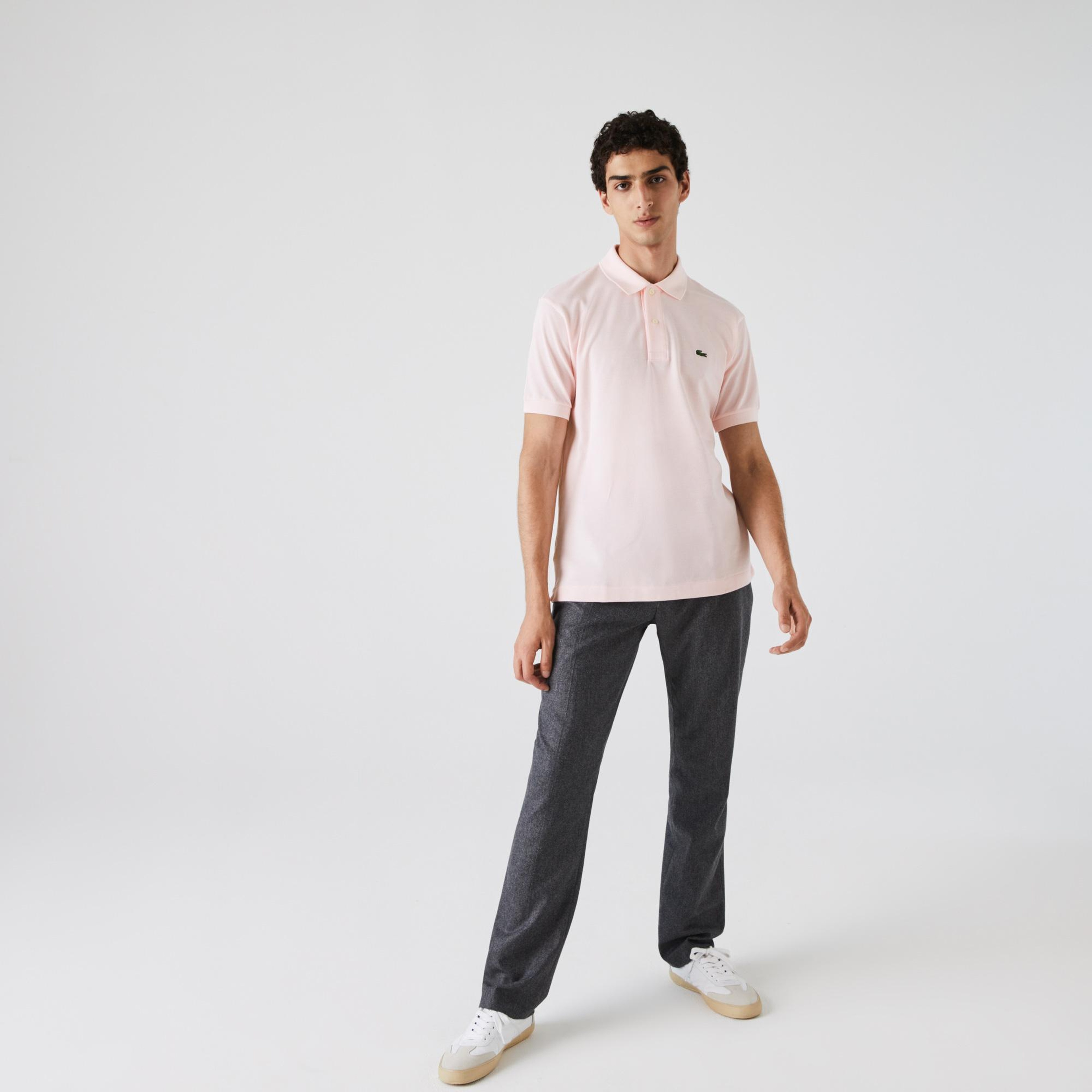 Lacoste L.12.12 Erkek Classic Fit Açık Pembe Polo