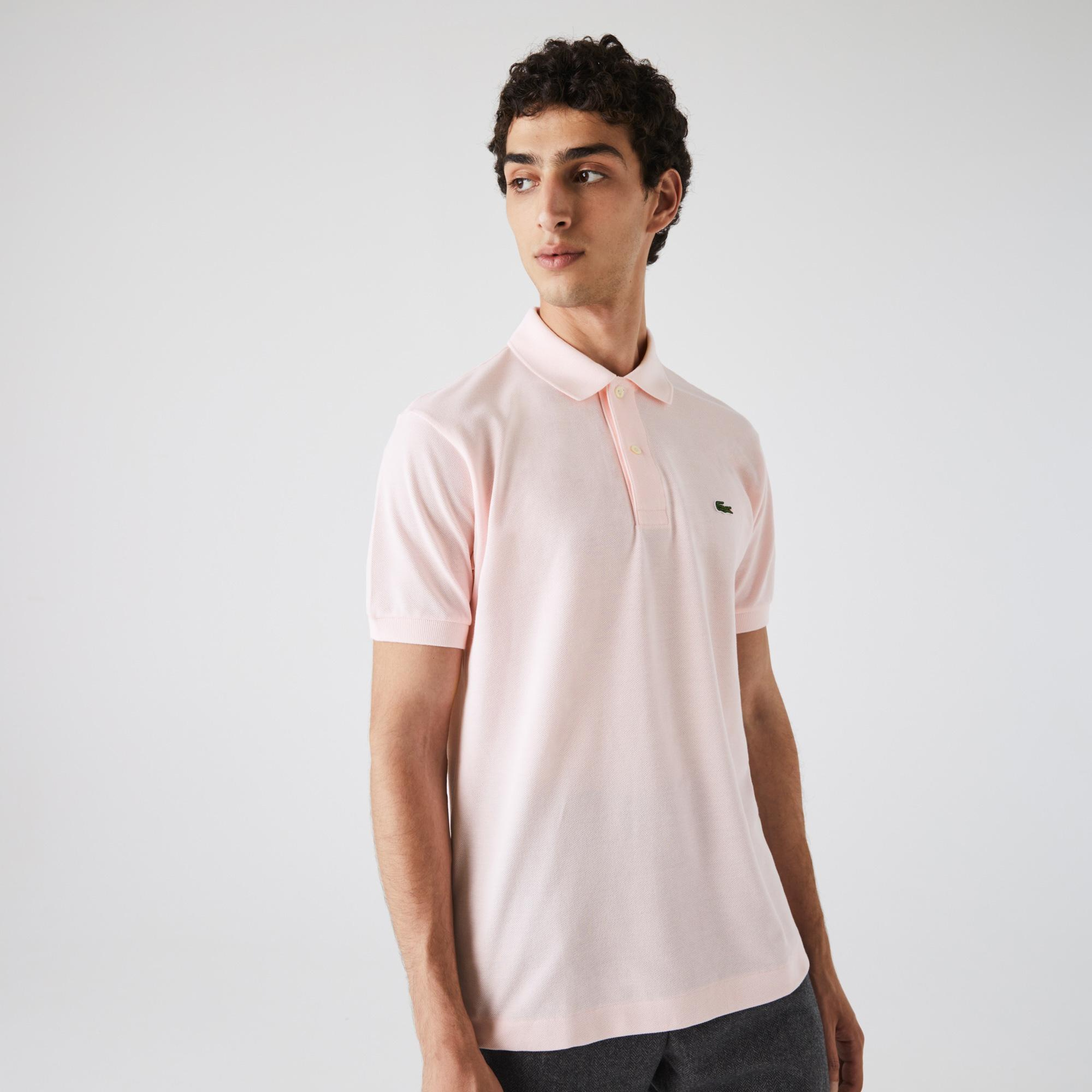 Lacoste L.12.12 Erkek Classic Fit Açık Pembe Polo
