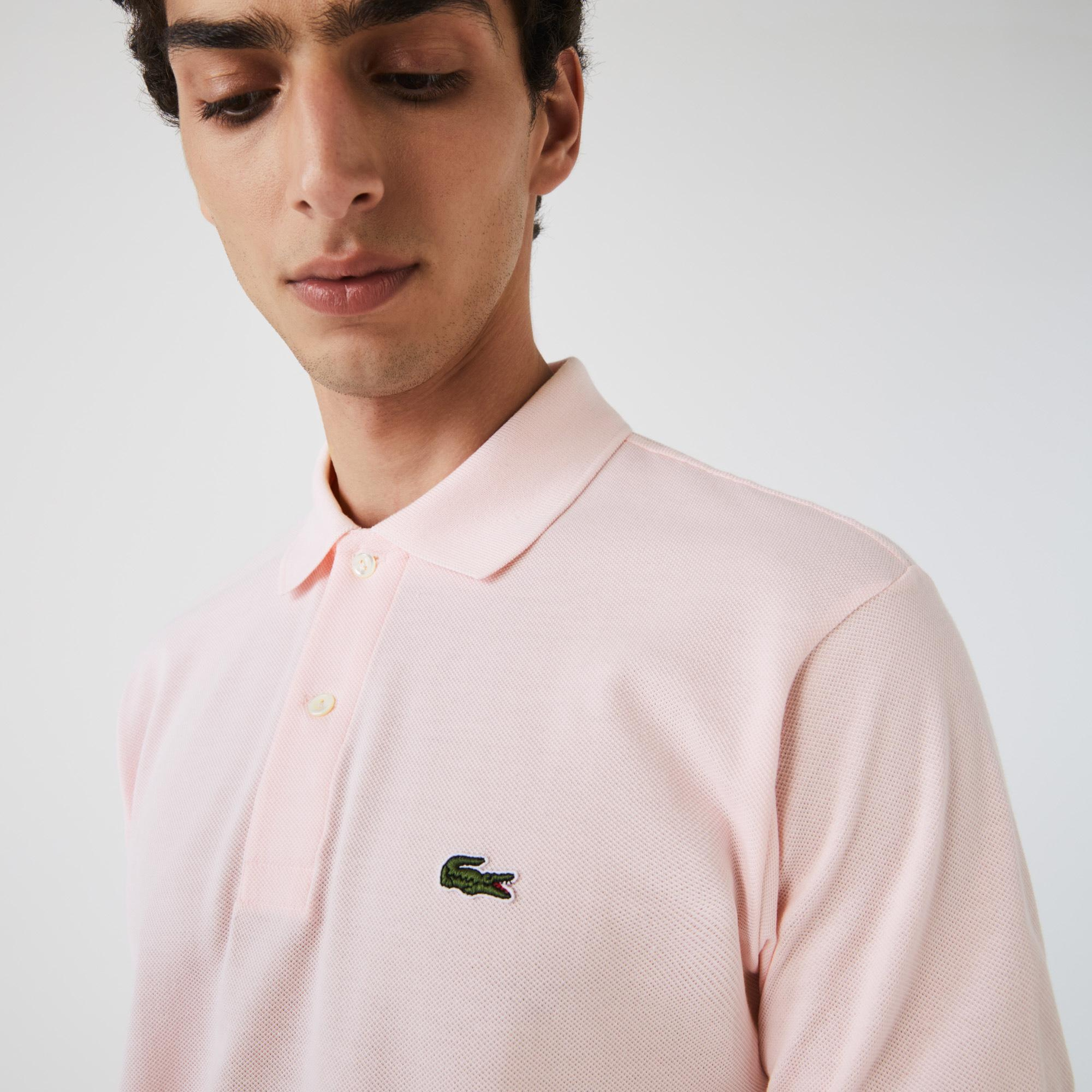 Lacoste L.12.12 Erkek Classic Fit Açık Pembe Polo