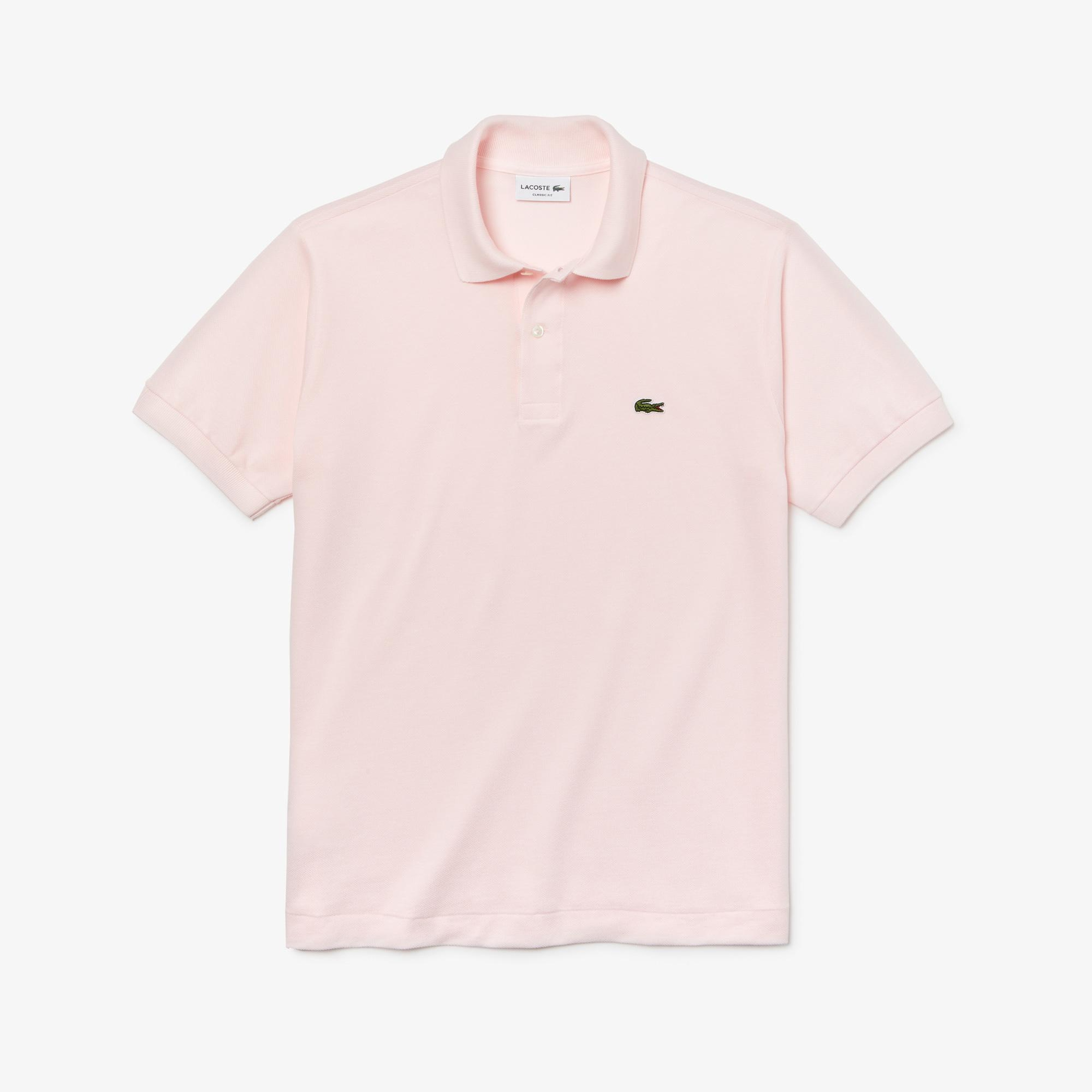 Lacoste L.12.12 Erkek Classic Fit Açık Pembe Polo