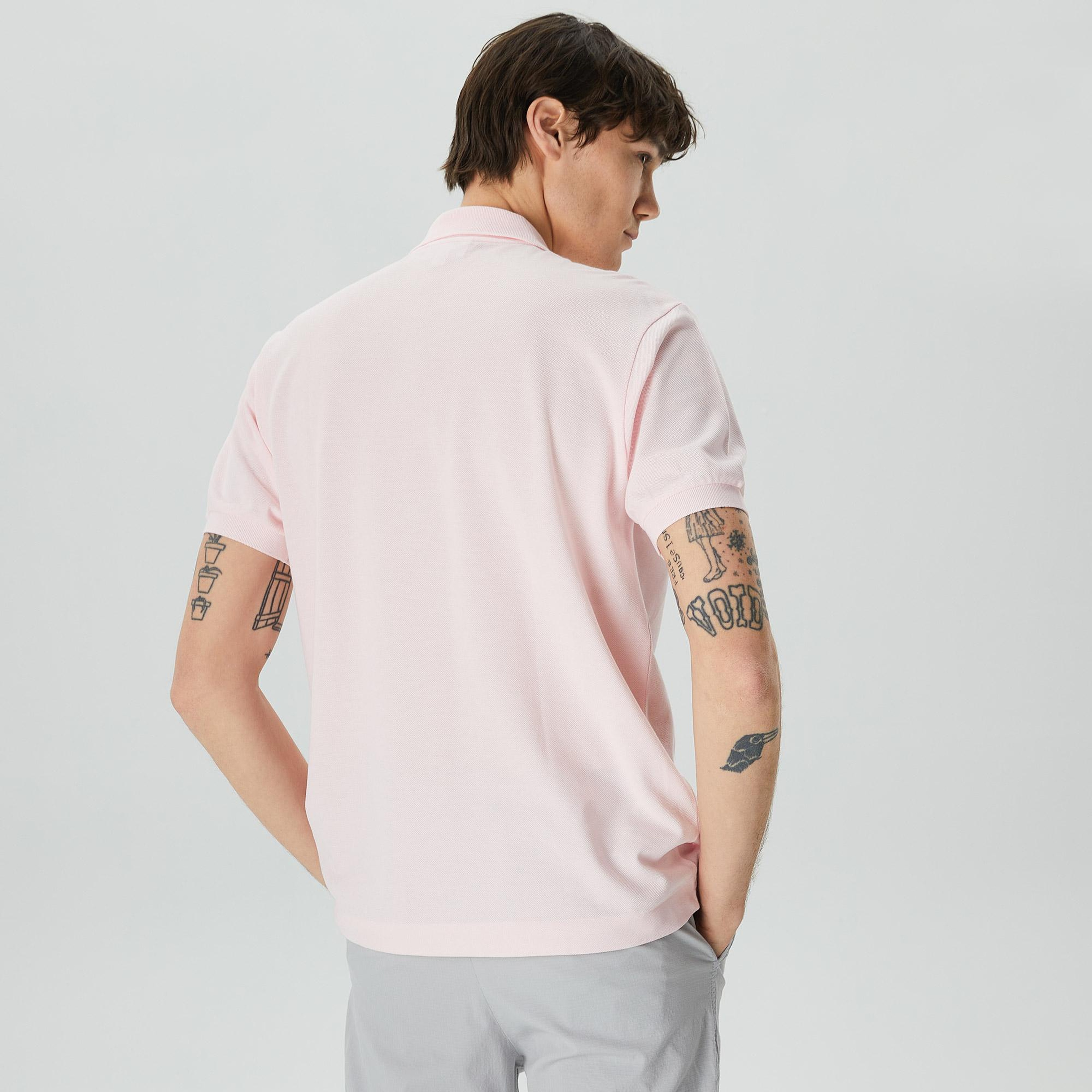 Lacoste L.12.12 Erkek Classic Fit Açık Pembe Polo