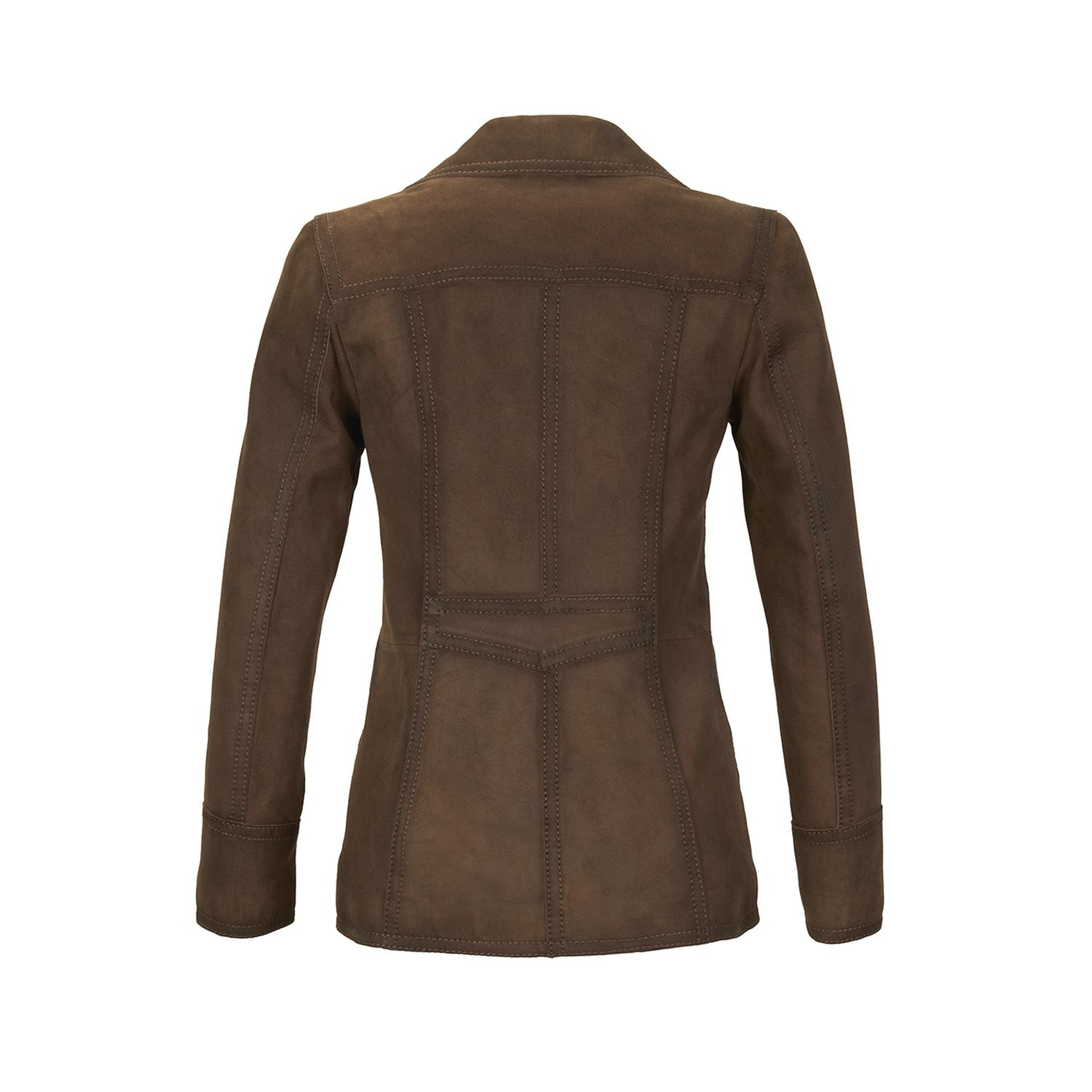 Evangel Kahve Kadın Süet Blazer Ceket