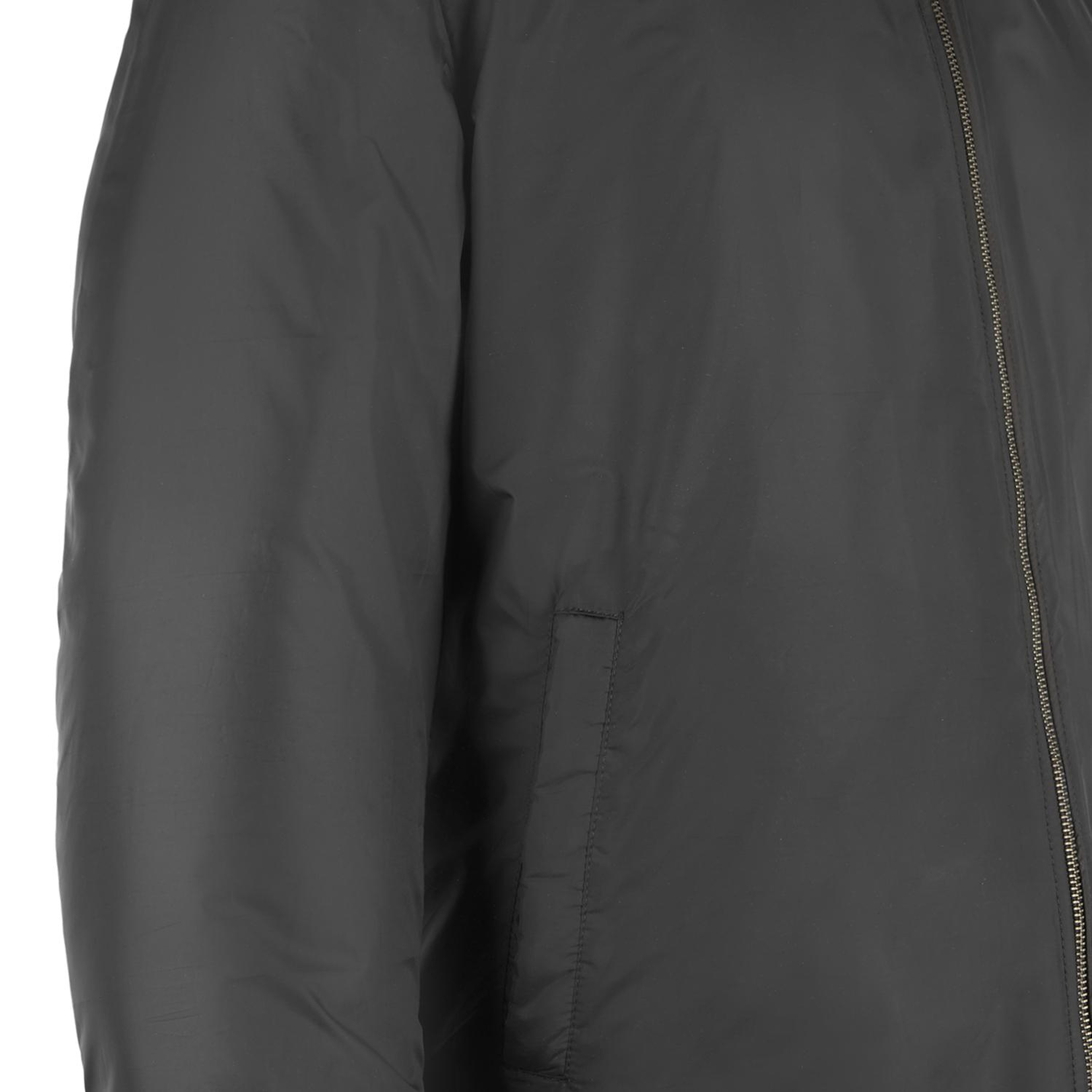 Alanzo Siyah Erkek Çift Taraflı Deri Bomber Ceket