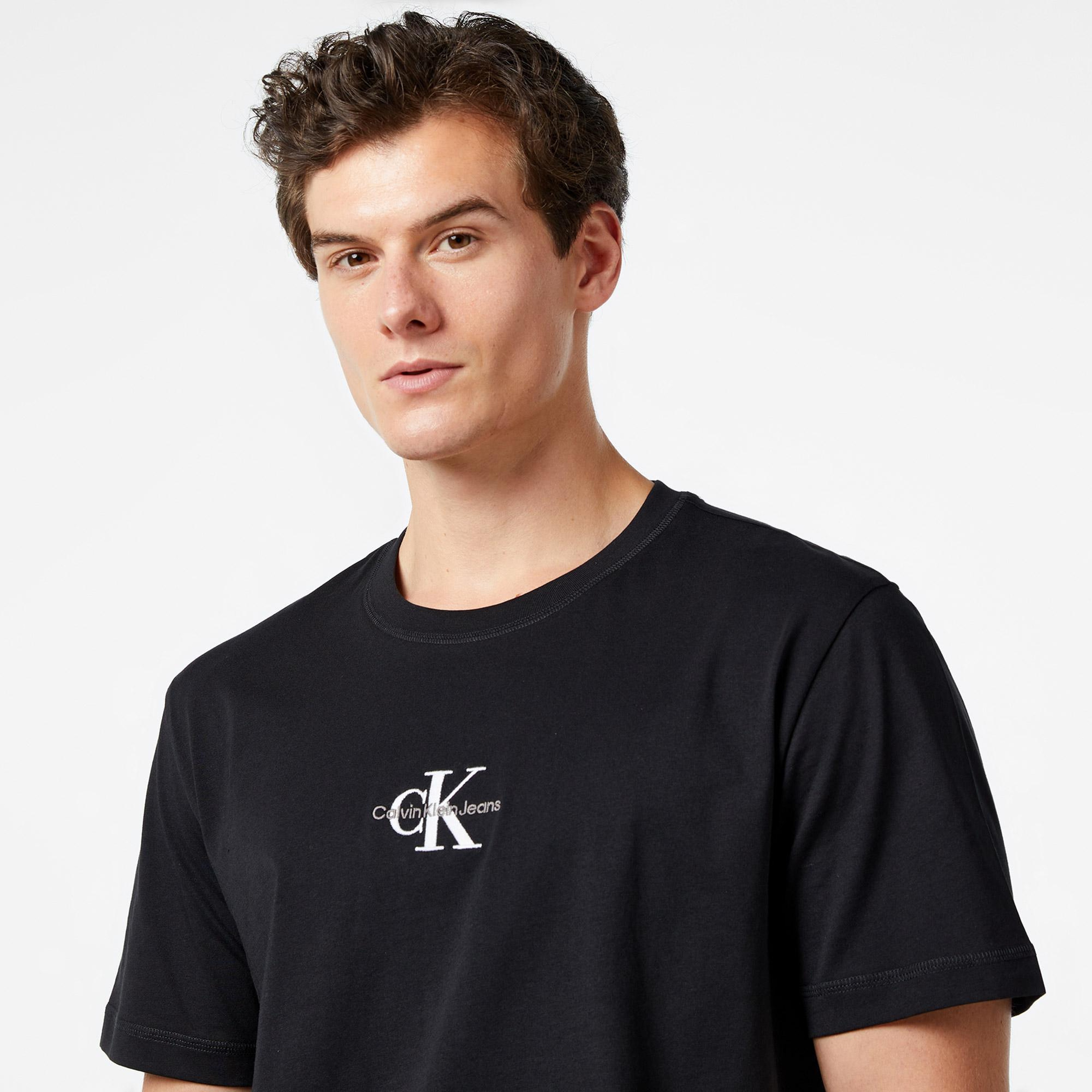 Calvin Klein Jeans Monologo Erkek Siyah T-Shirt