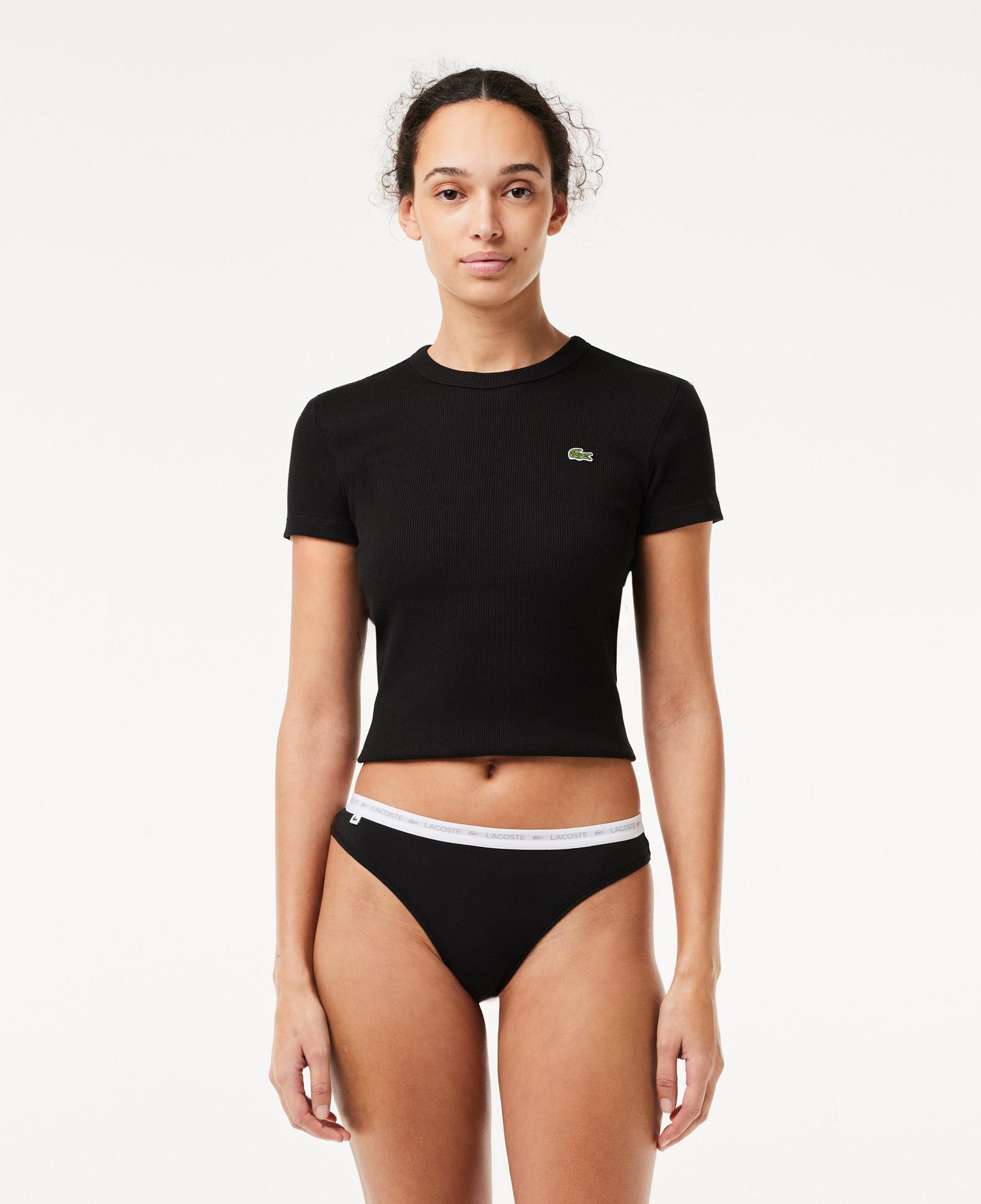 Lacoste Kadın Regular Fit 3'lü Siyah Külot