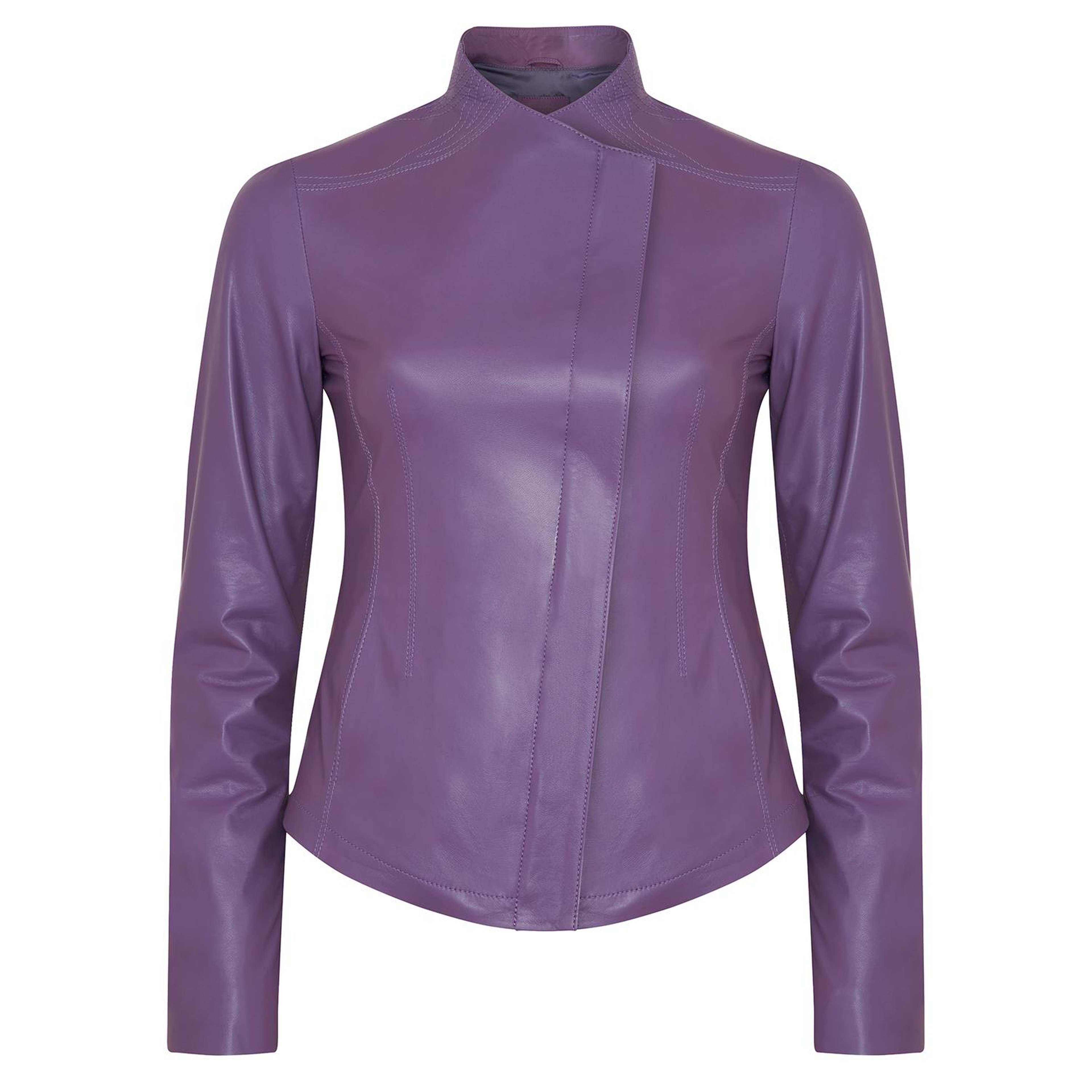 Carel Lila Kadın Deri Ceket