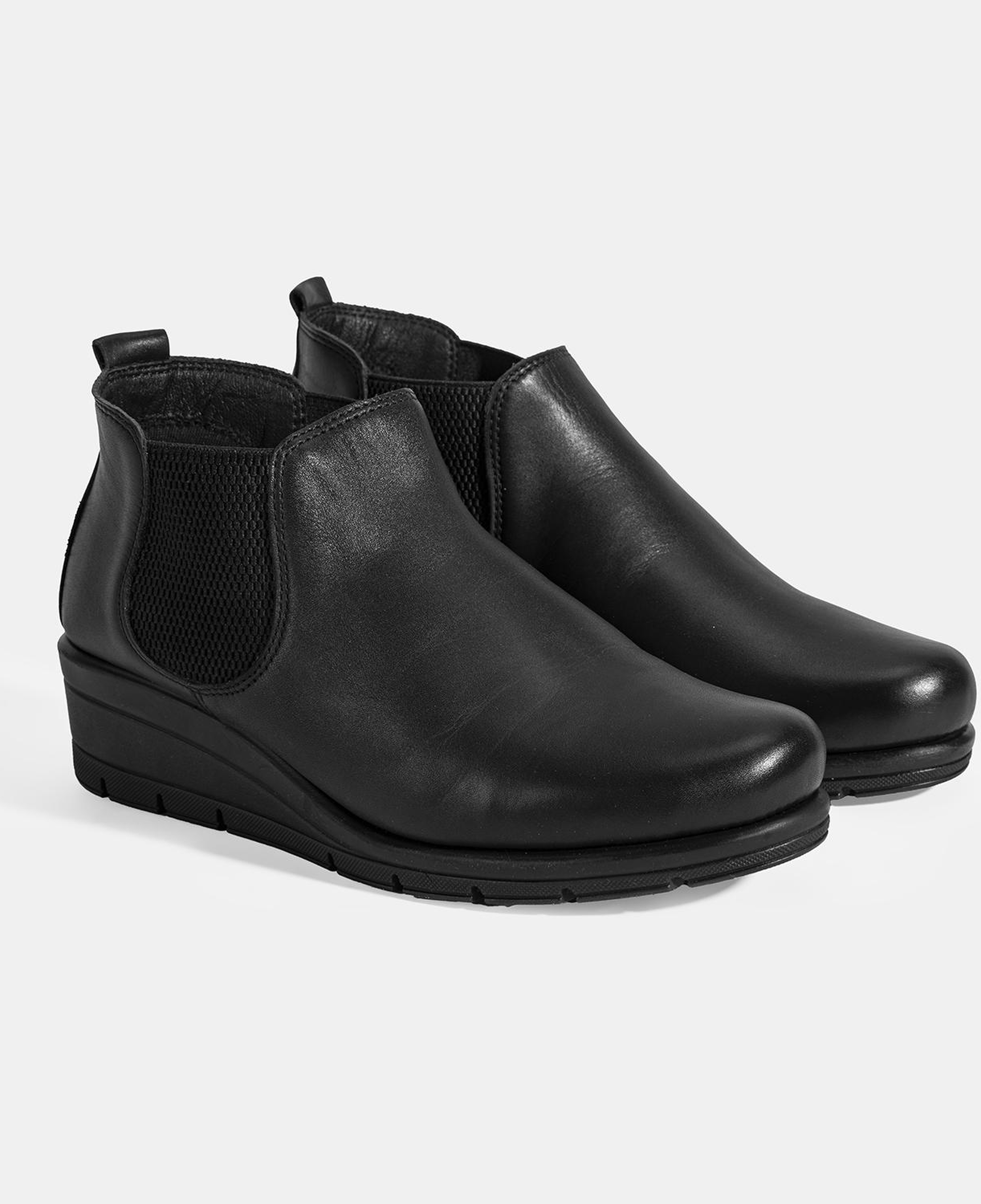 Kadın Siyah DesaComfort Bilek Boy Deri Bot