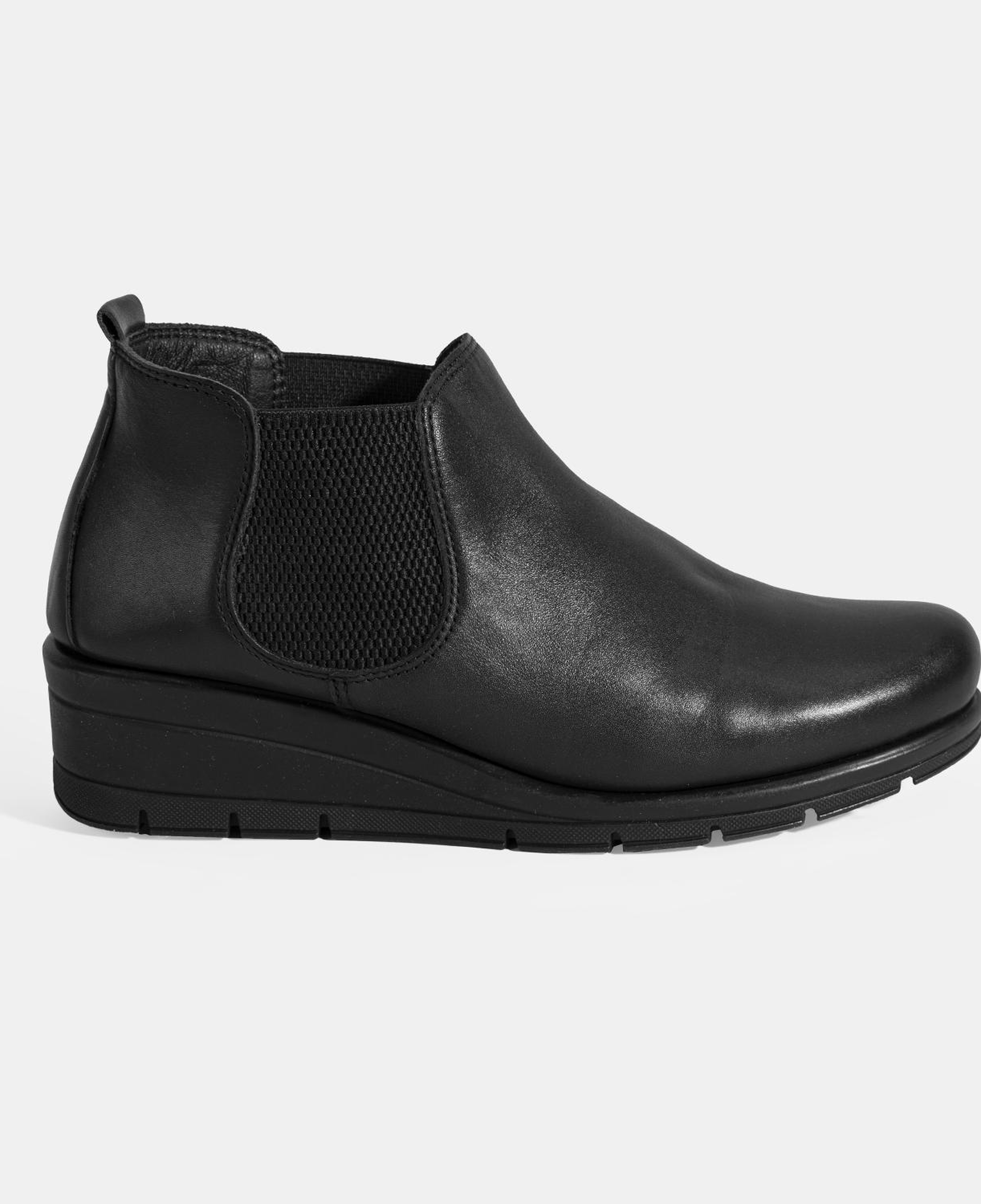 Kadın Siyah DesaComfort Bilek Boy Deri Bot