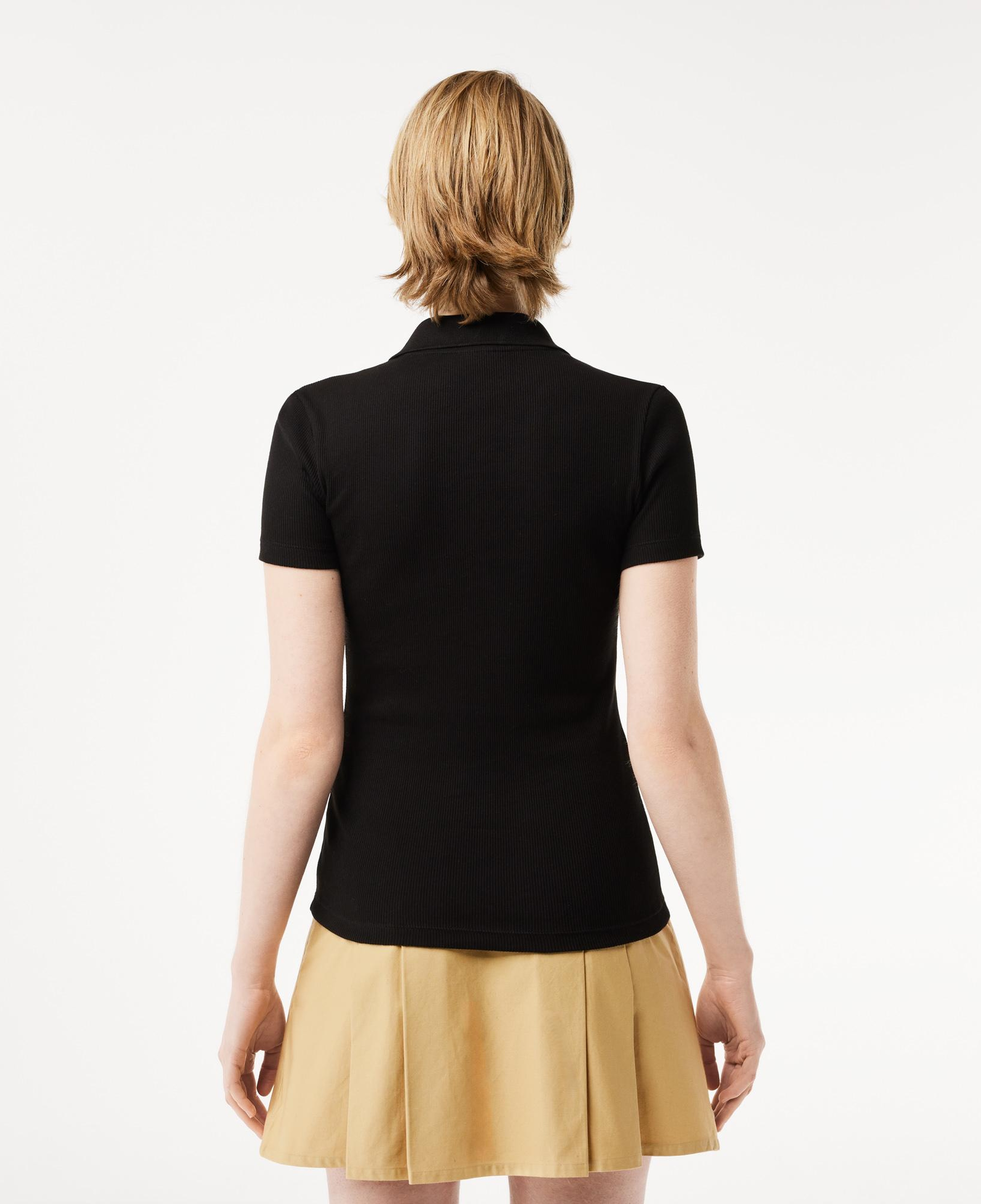 Lacoste L.12.D Kadın Slim Fit Siyah Polo