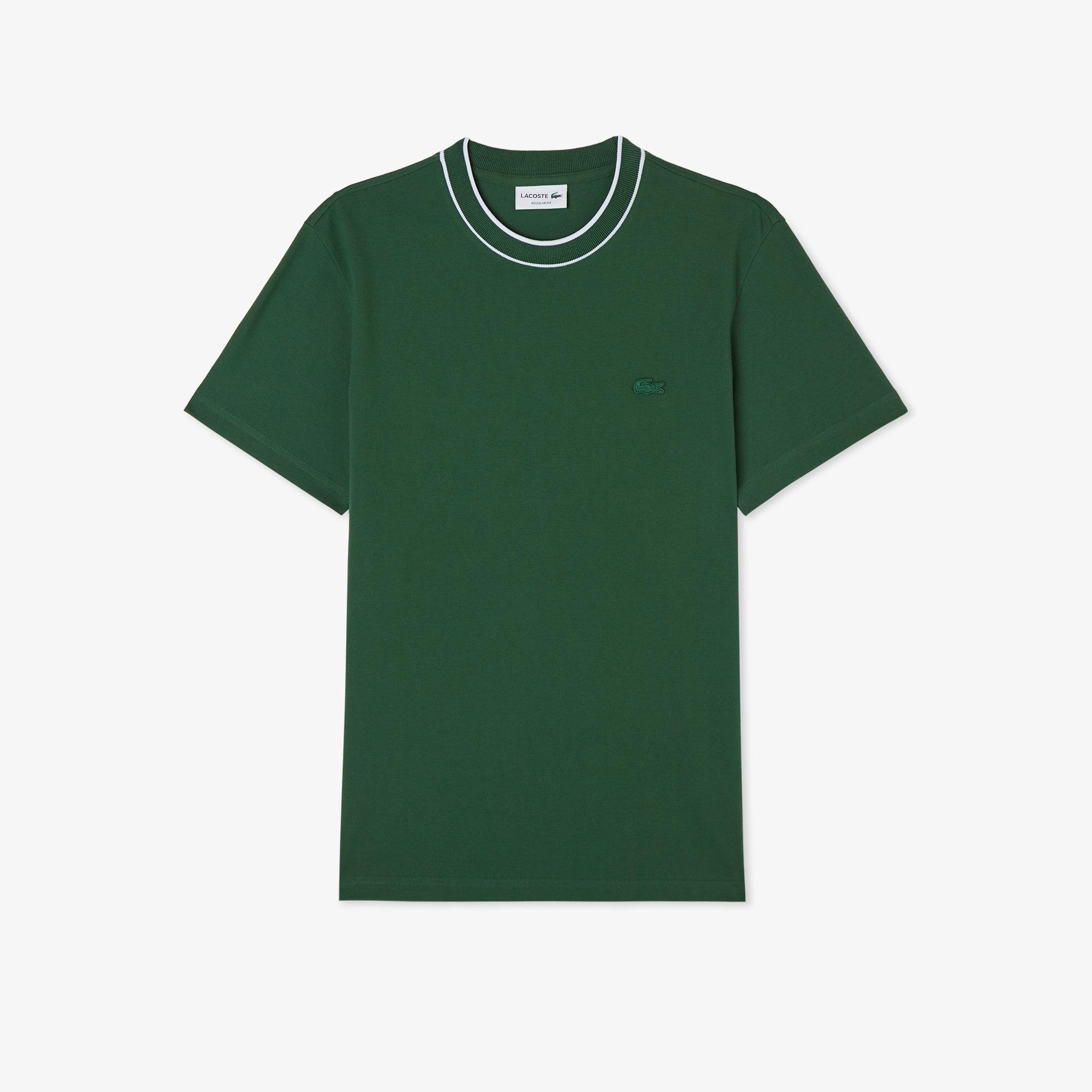 Lacoste Erkek Regular Fit Bisiklet Yaka Yeşil T-Shirt