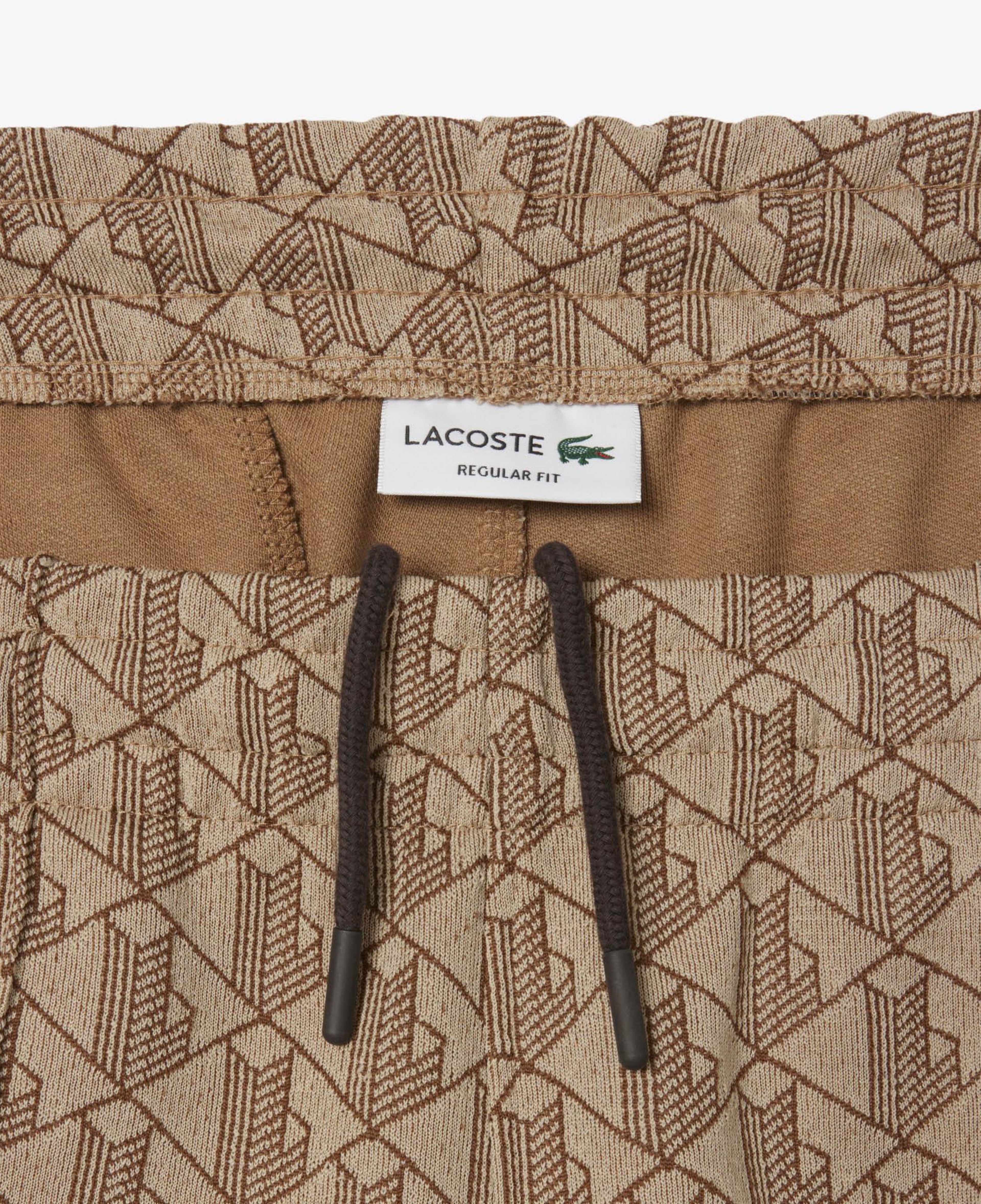 Lacoste Paris Erkek Regular Fit Monogram Açık Kahverengi Eşofman Altı