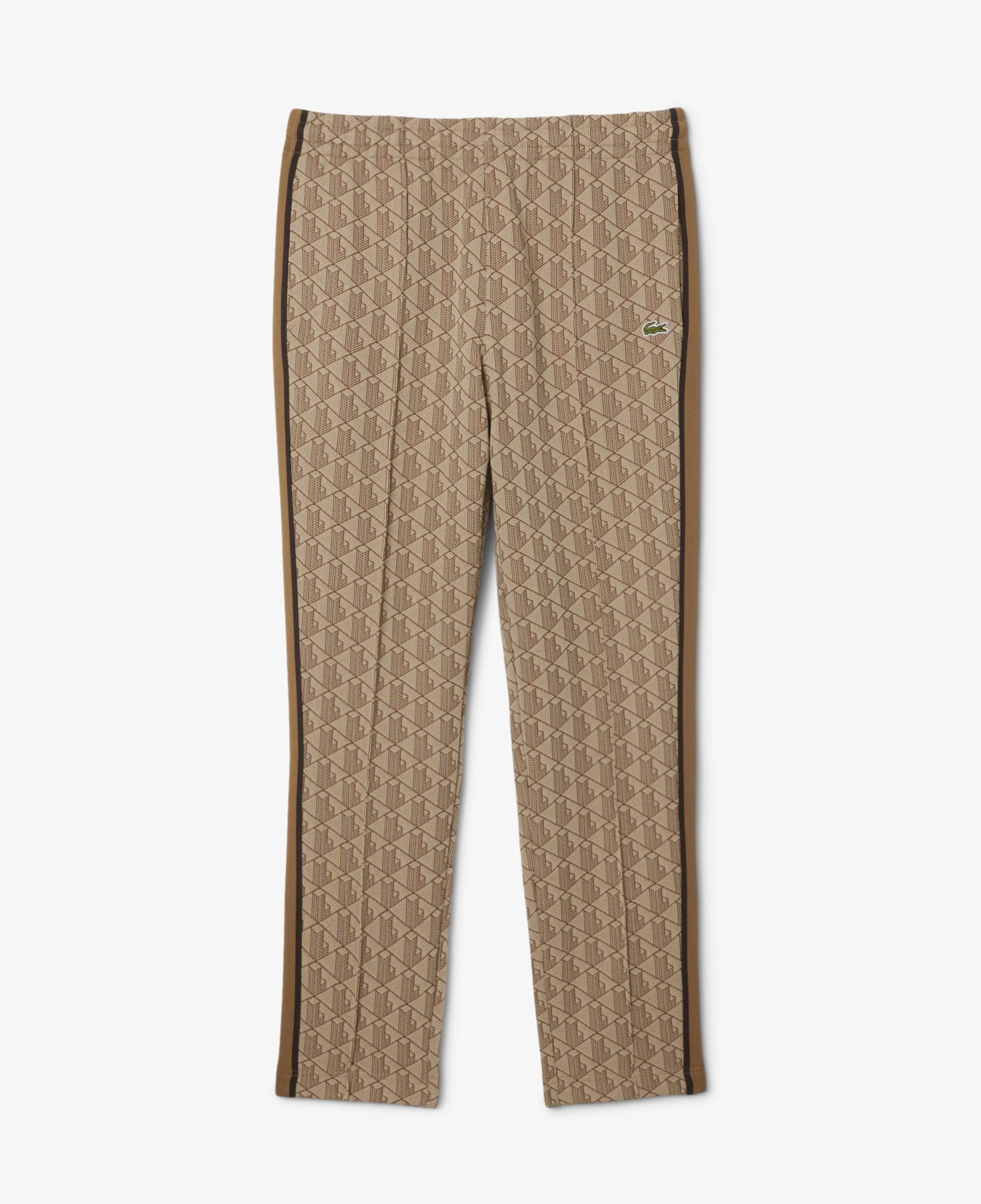 Lacoste Paris Erkek Regular Fit Monogram Açık Kahverengi Eşofman Altı