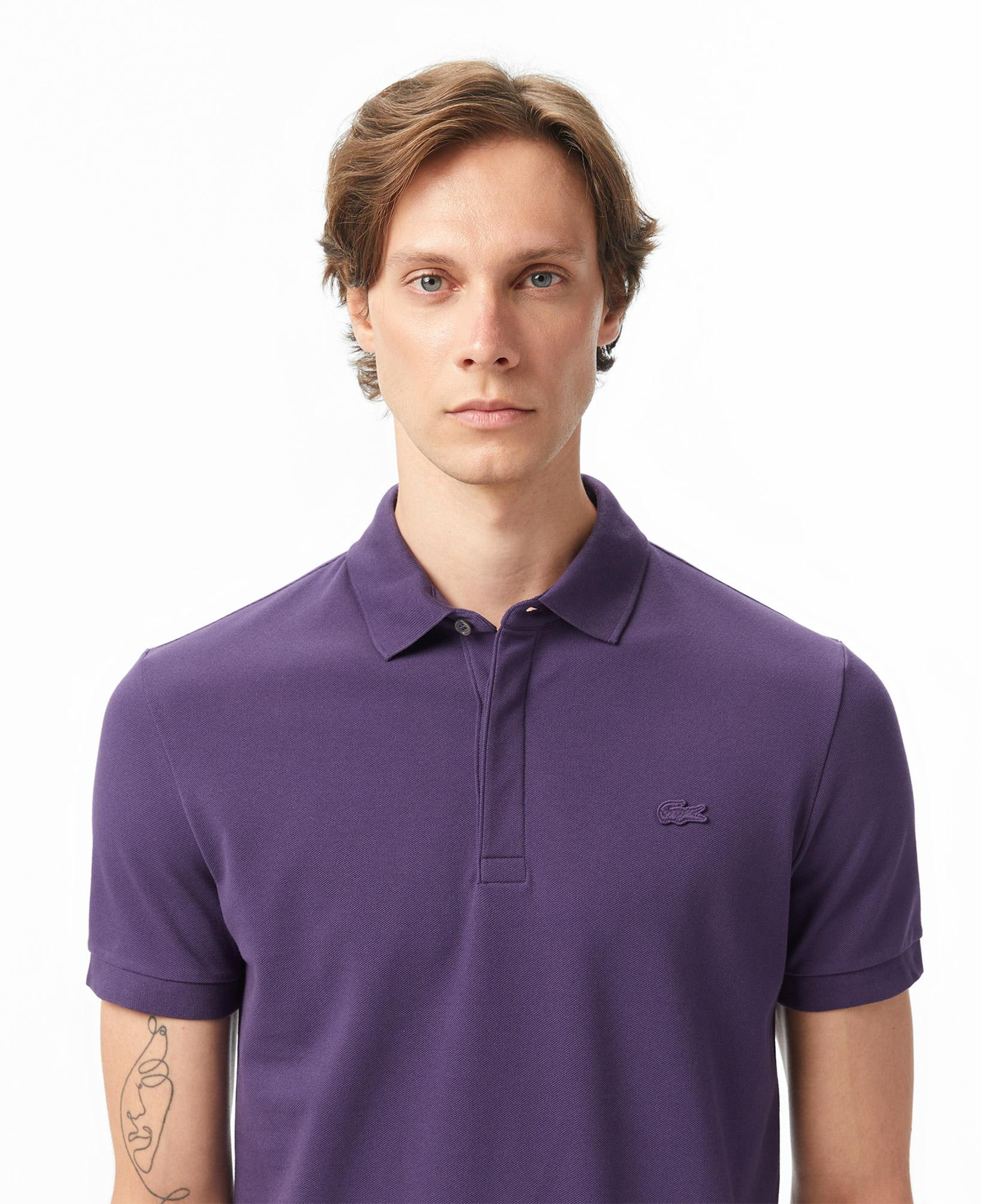 Lacoste Paris Erkek Regular Fit Mor Polo