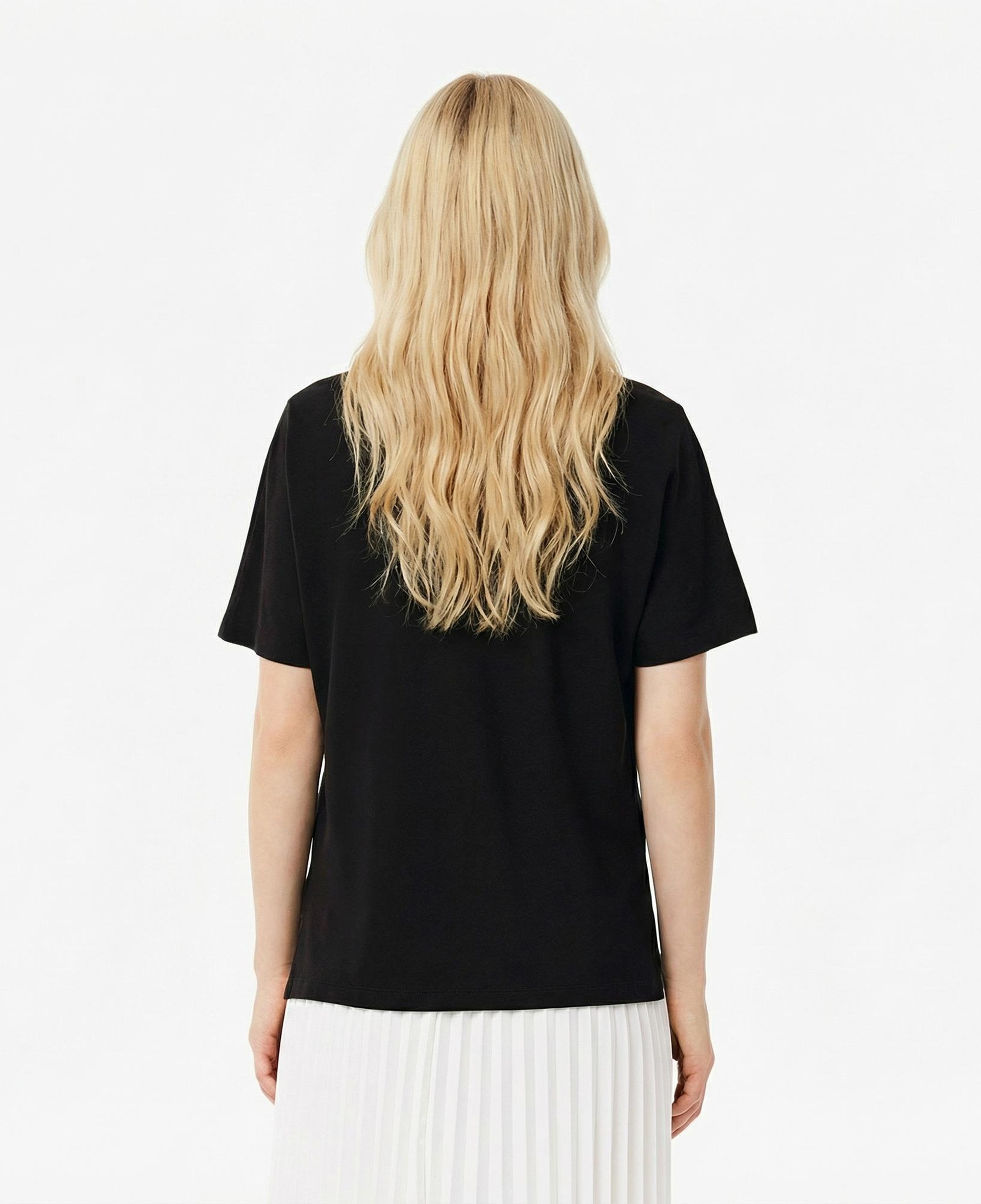 Lacoste Kadın Relaxed Fit Siyah Polo