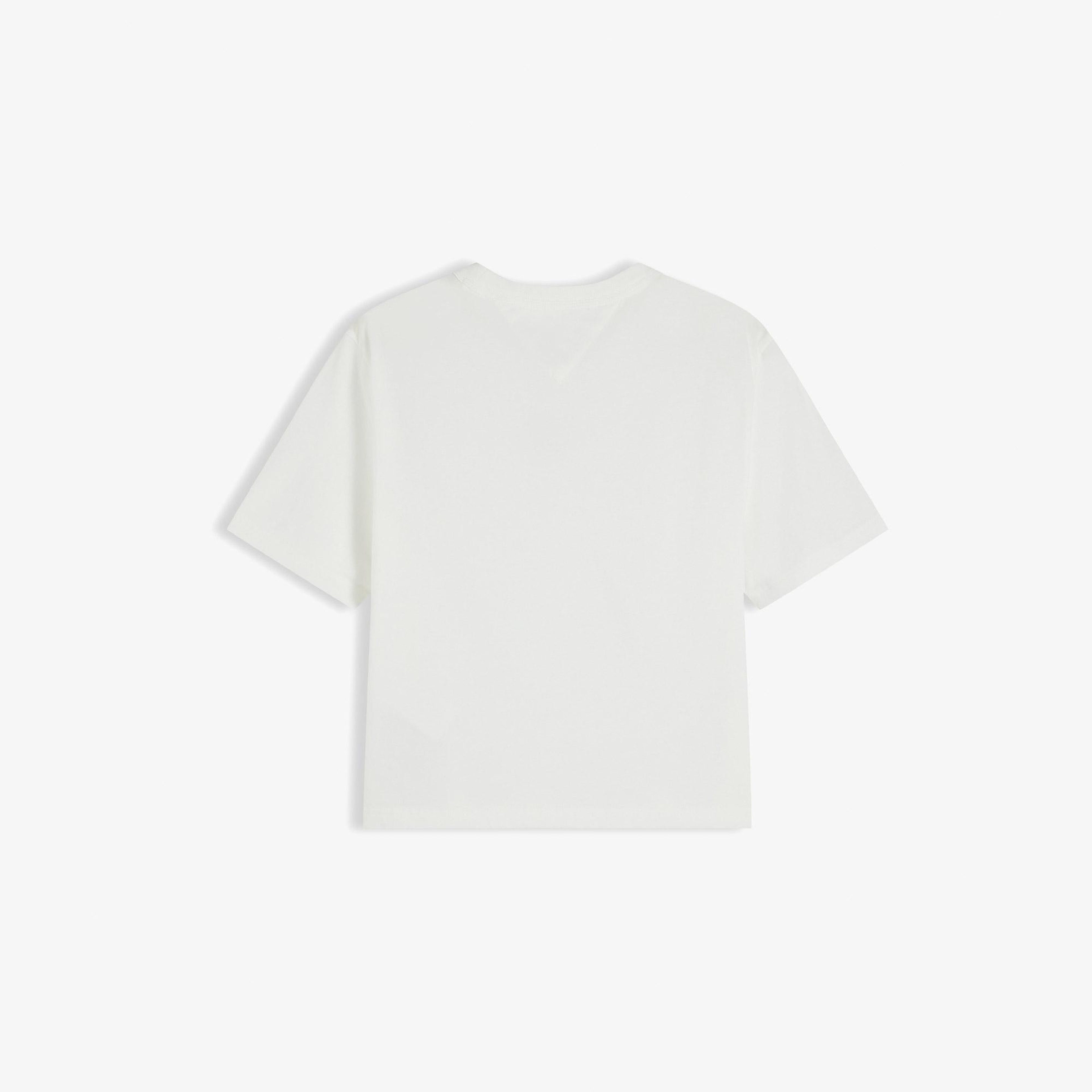 Tommy Hilfiger Badge Kadın Beyaz T-Shirt