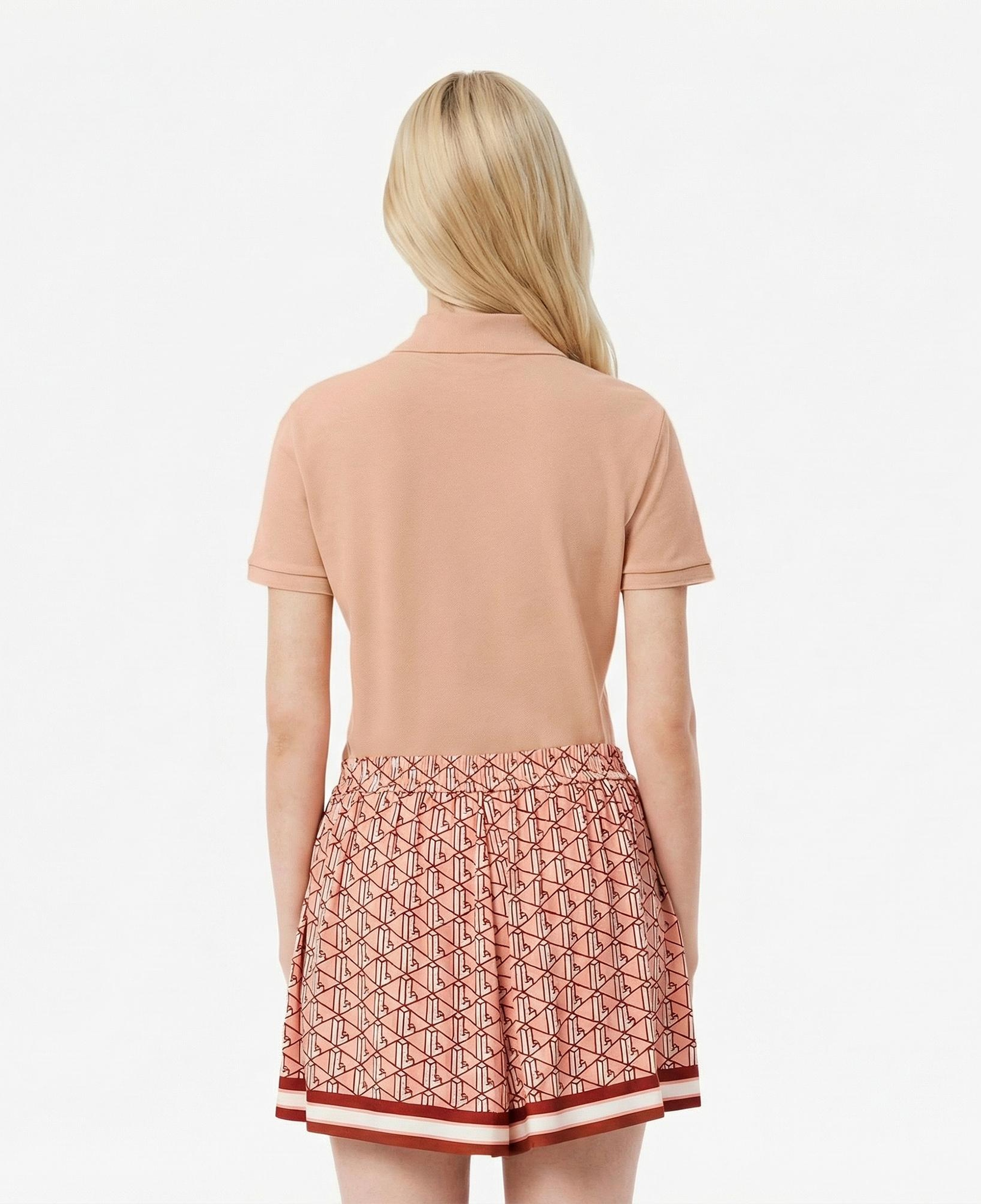 Lacoste L.12.D Kadın Slim Fit Kahverengi Polo