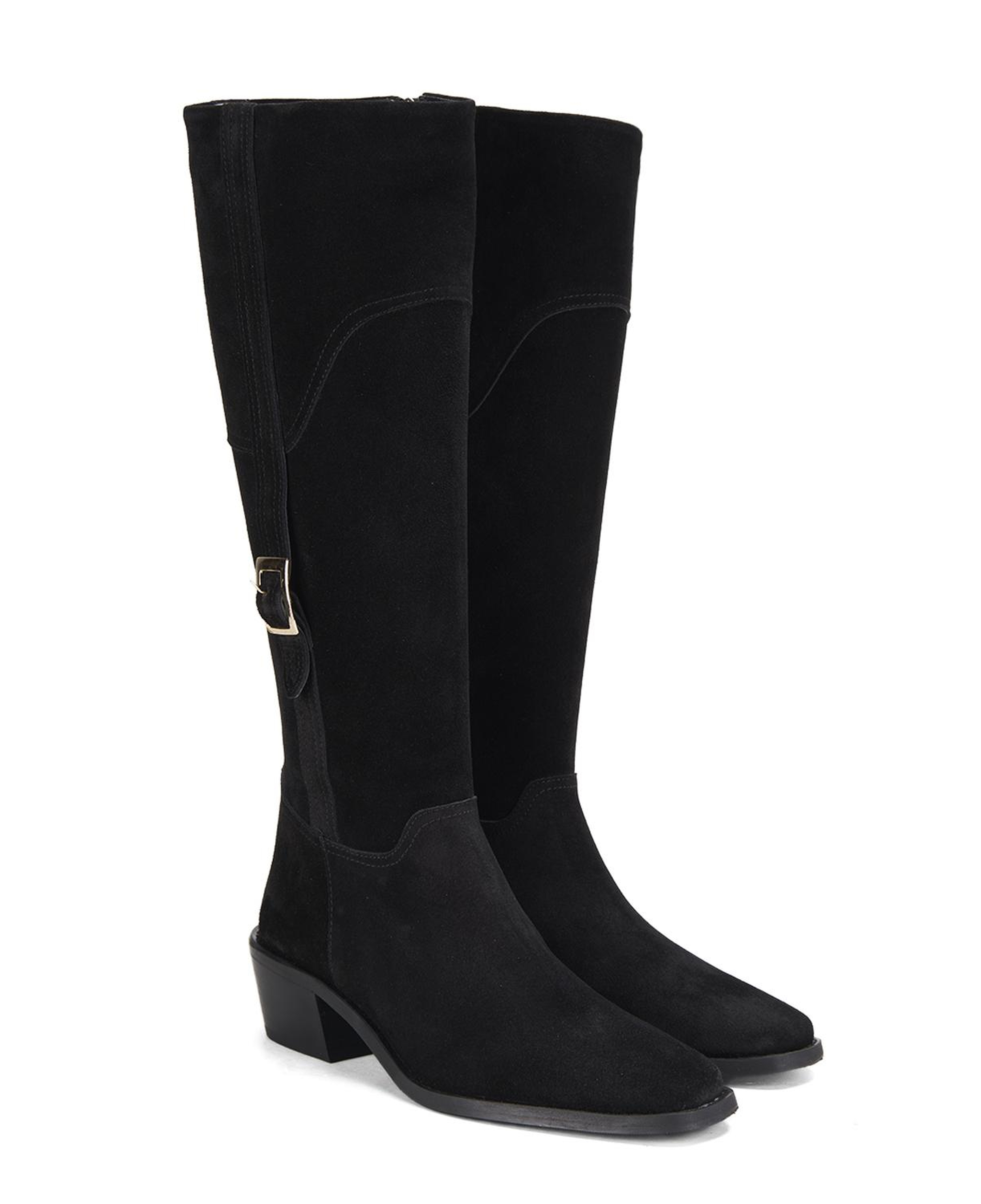 Kadın Siyah Süet Çizme