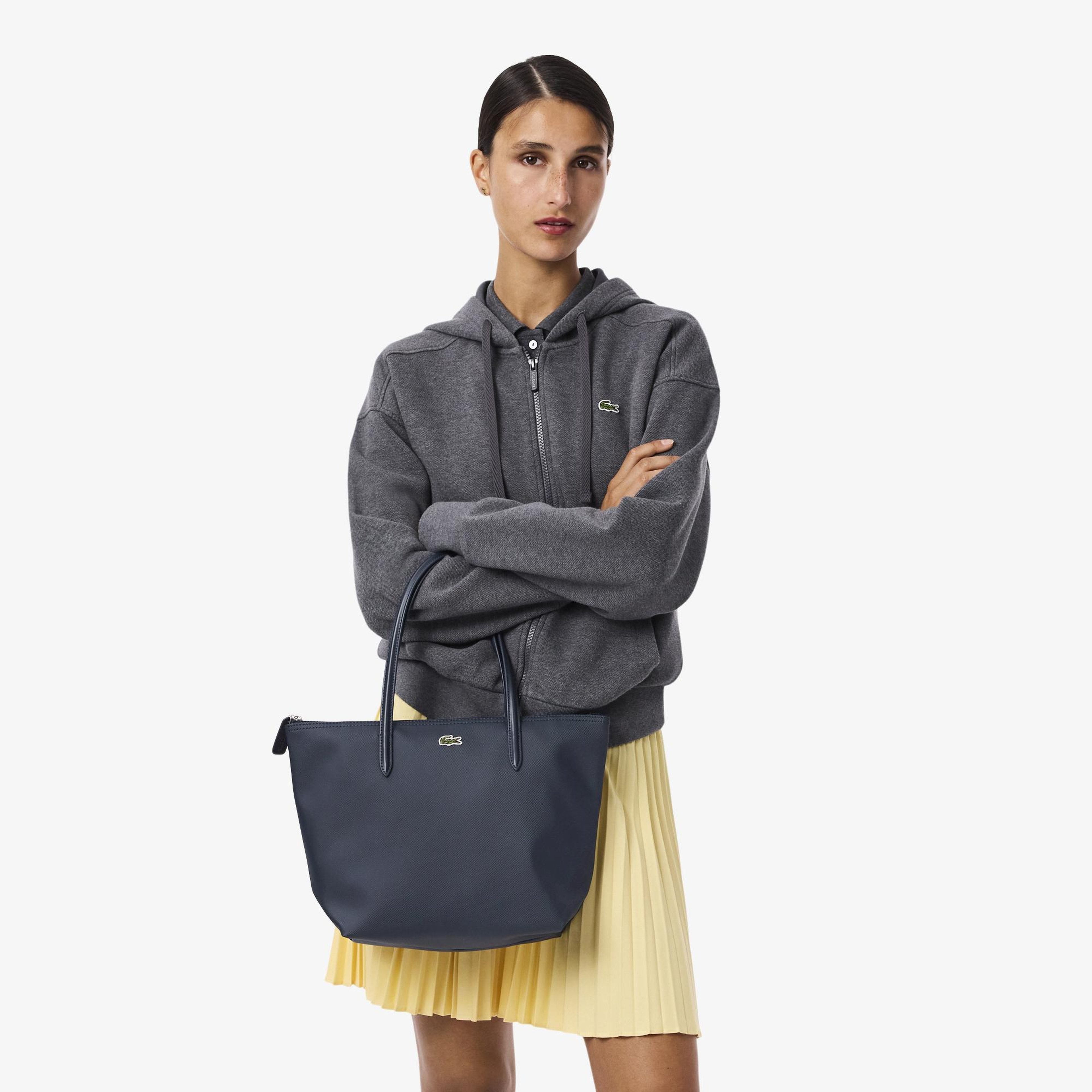 Lacoste Small L.12.12 Kadın Lacivert Omuz Çantası