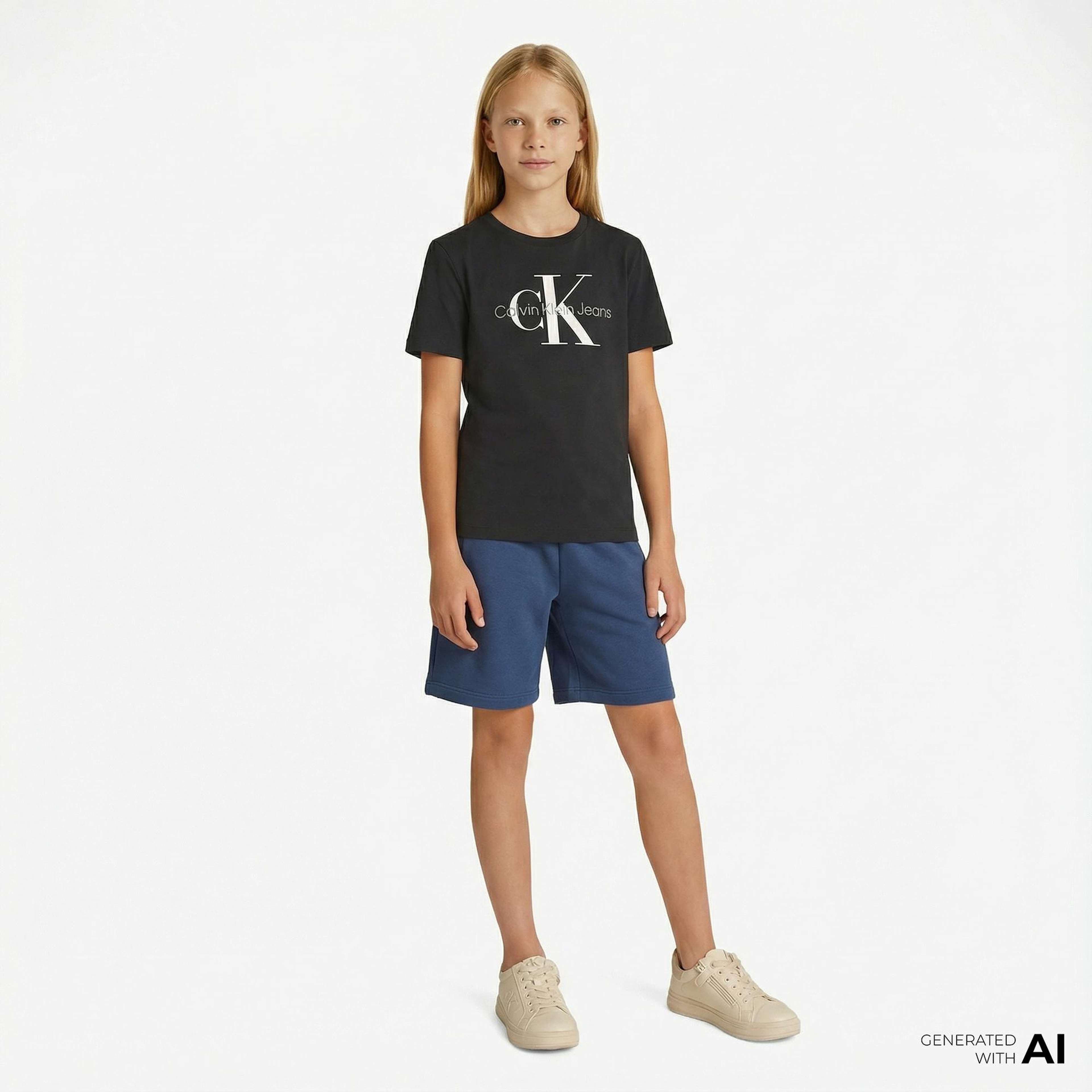 Calvin Klein Çocuk Siyah T-Shirt