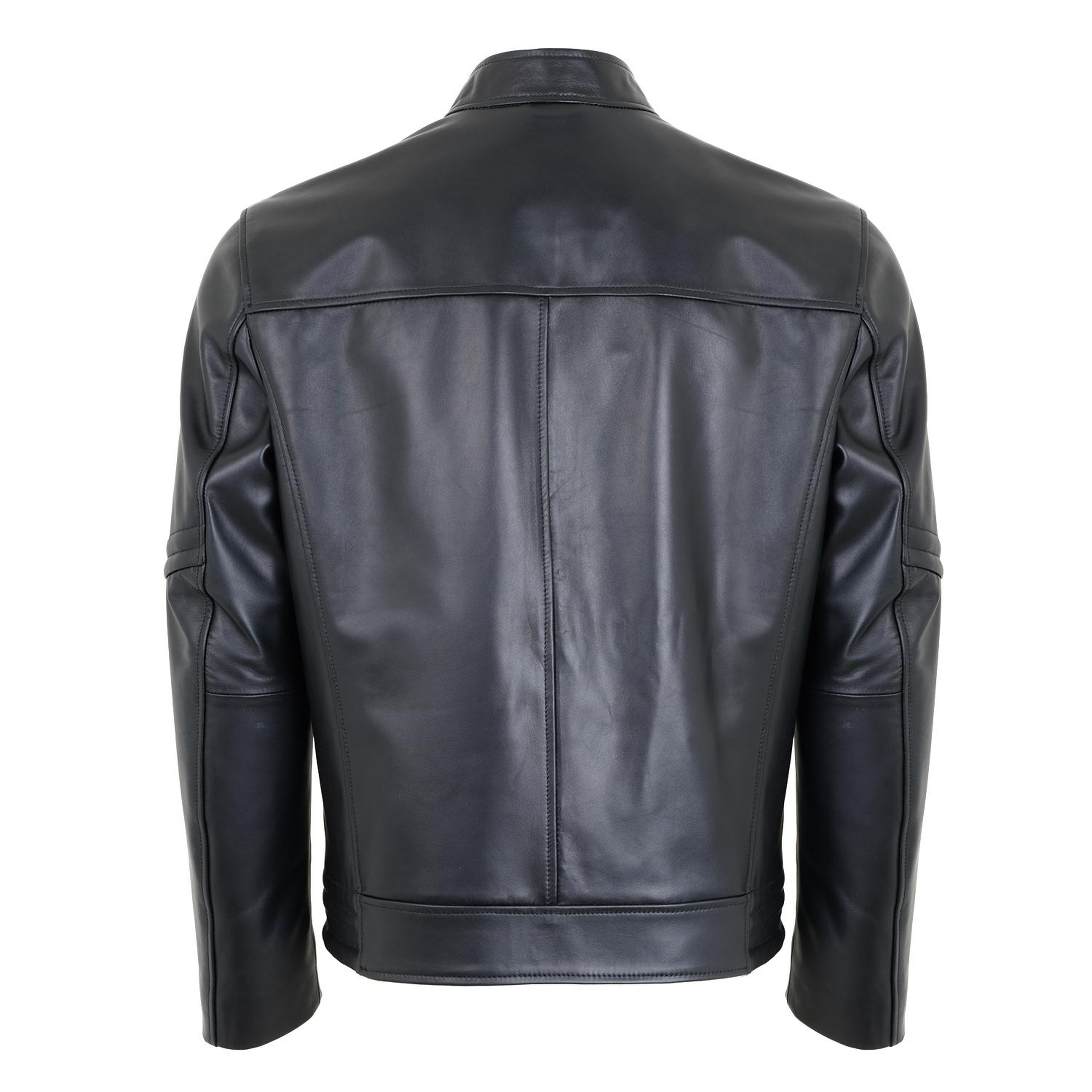 Agostino Siyah Erkek Deri Ceket