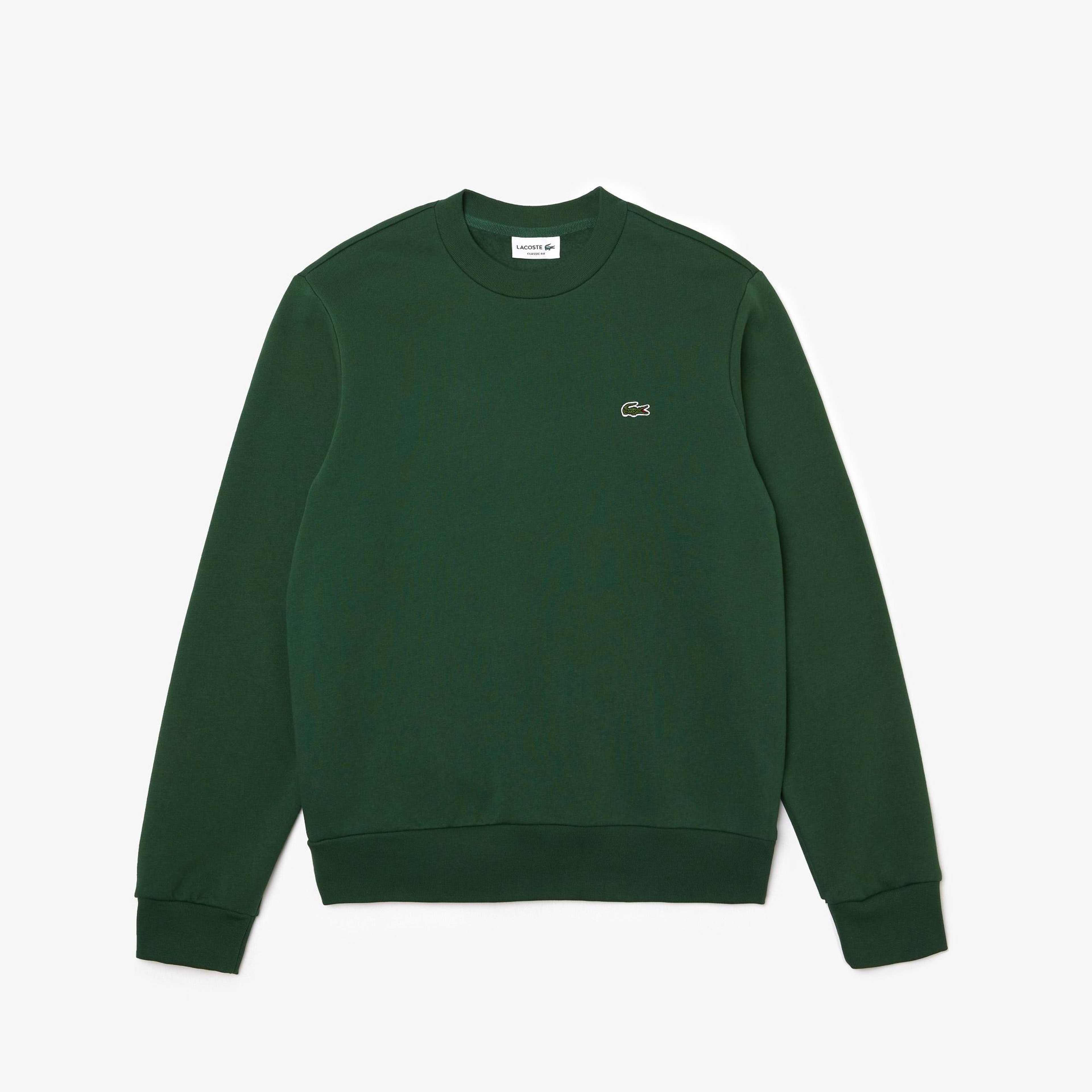 Lacoste Erkek Classic Fit Bisiklet Yaka Yeşil Sweatshirt