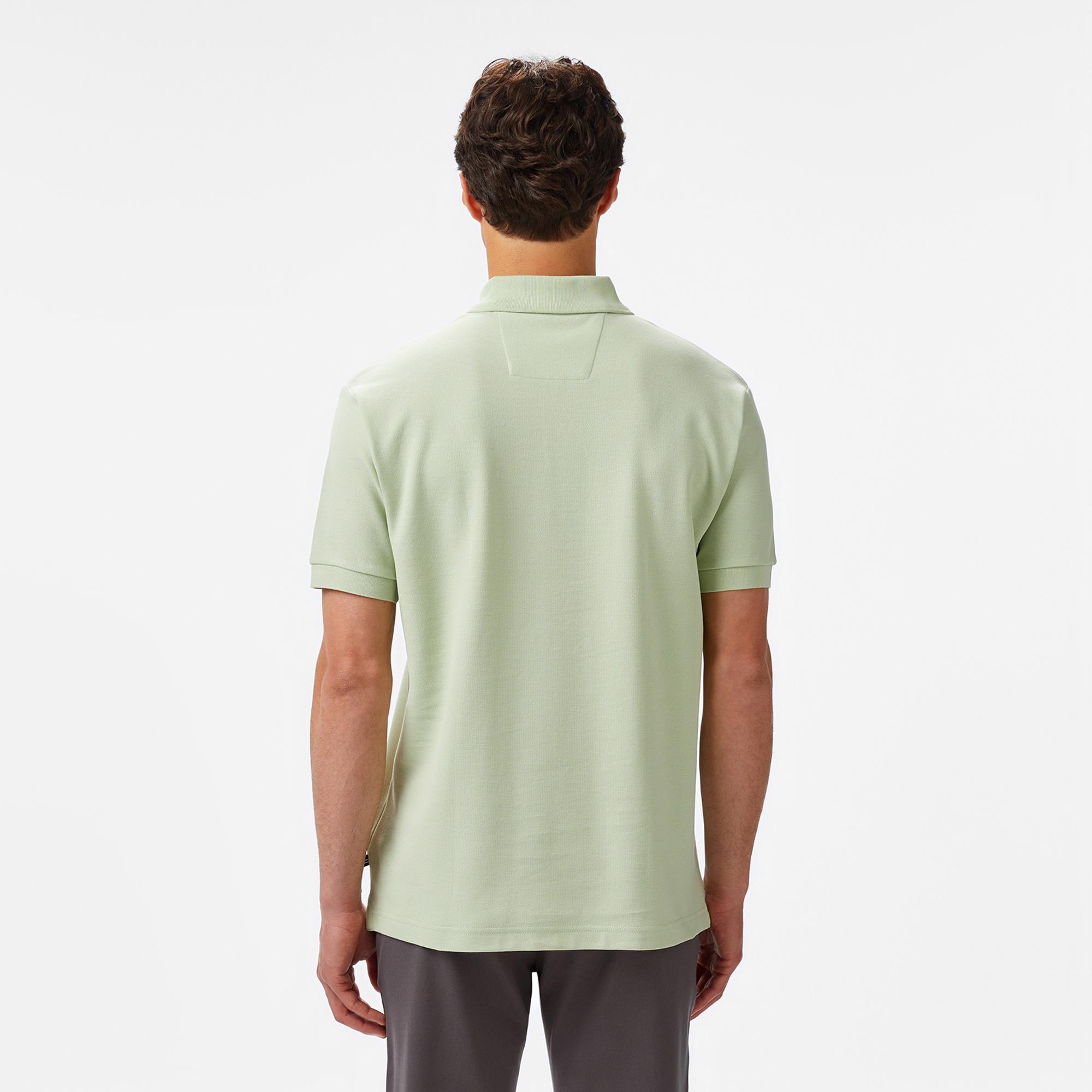 Nautica Erkek Yeşil Classic Fit Polo Yaka T-Shirt