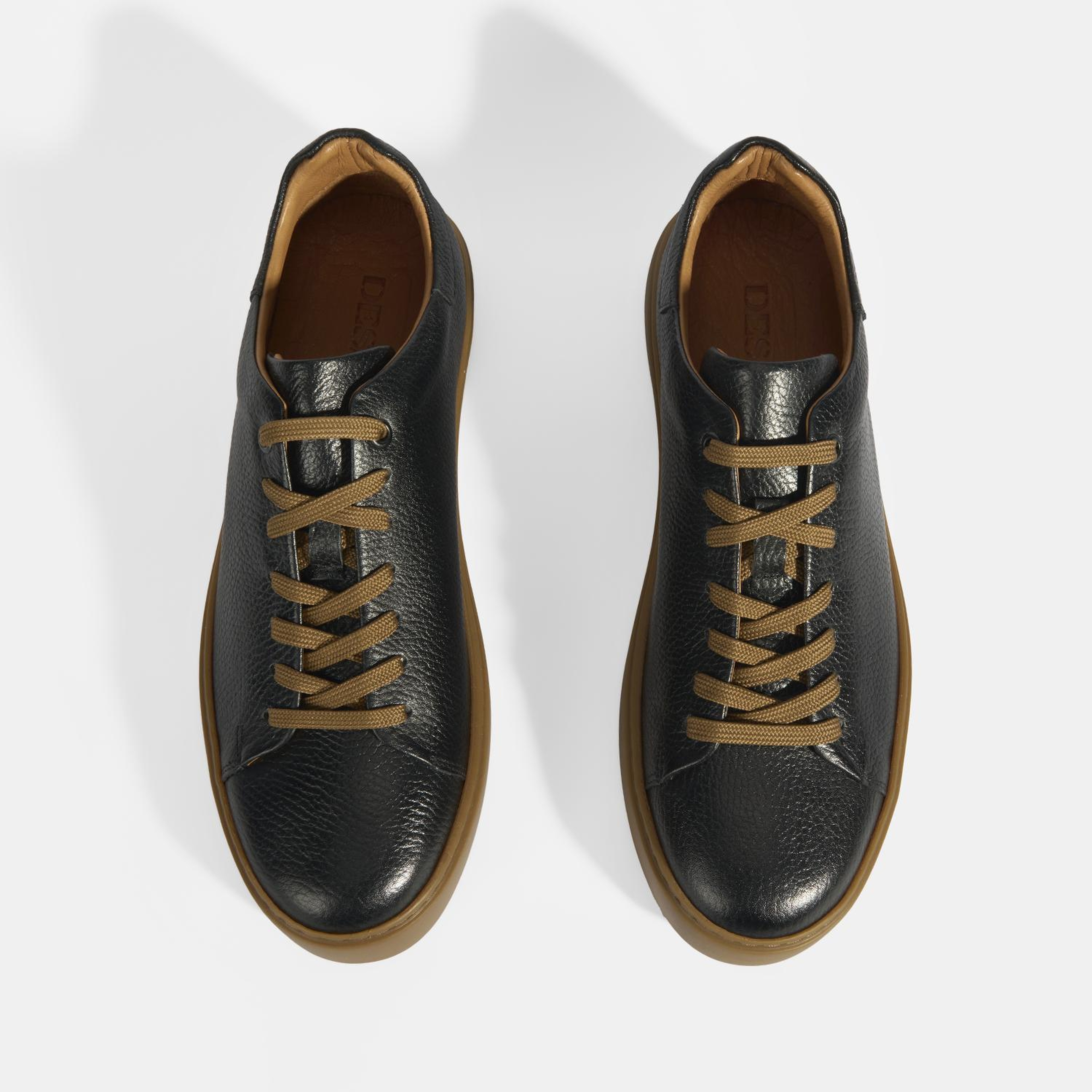 Monikar Siyah Erkek Deri Bağcıklı Günlük Ayakkabı