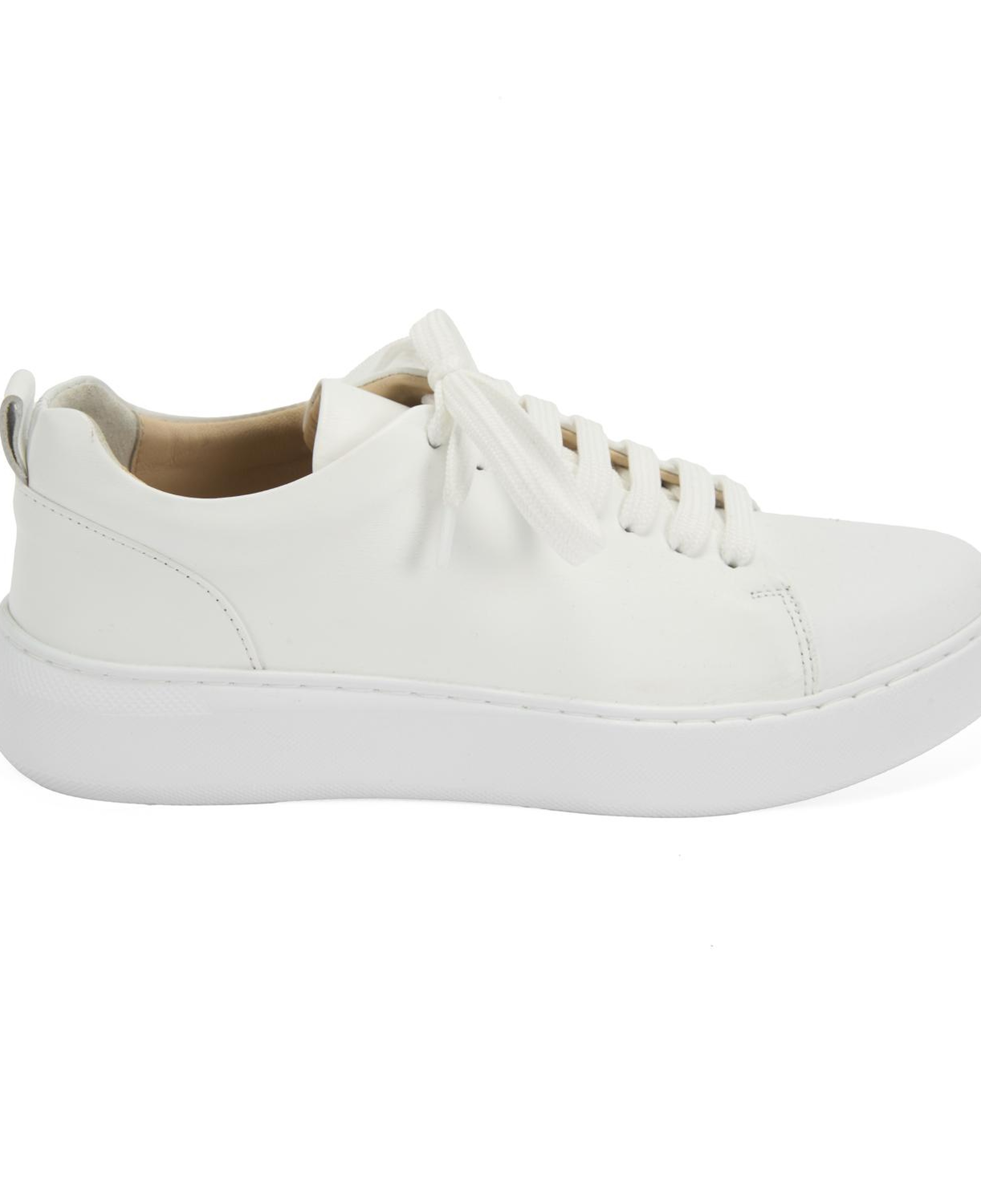 Kadın Beyaz Deri Spor Ayakkabı