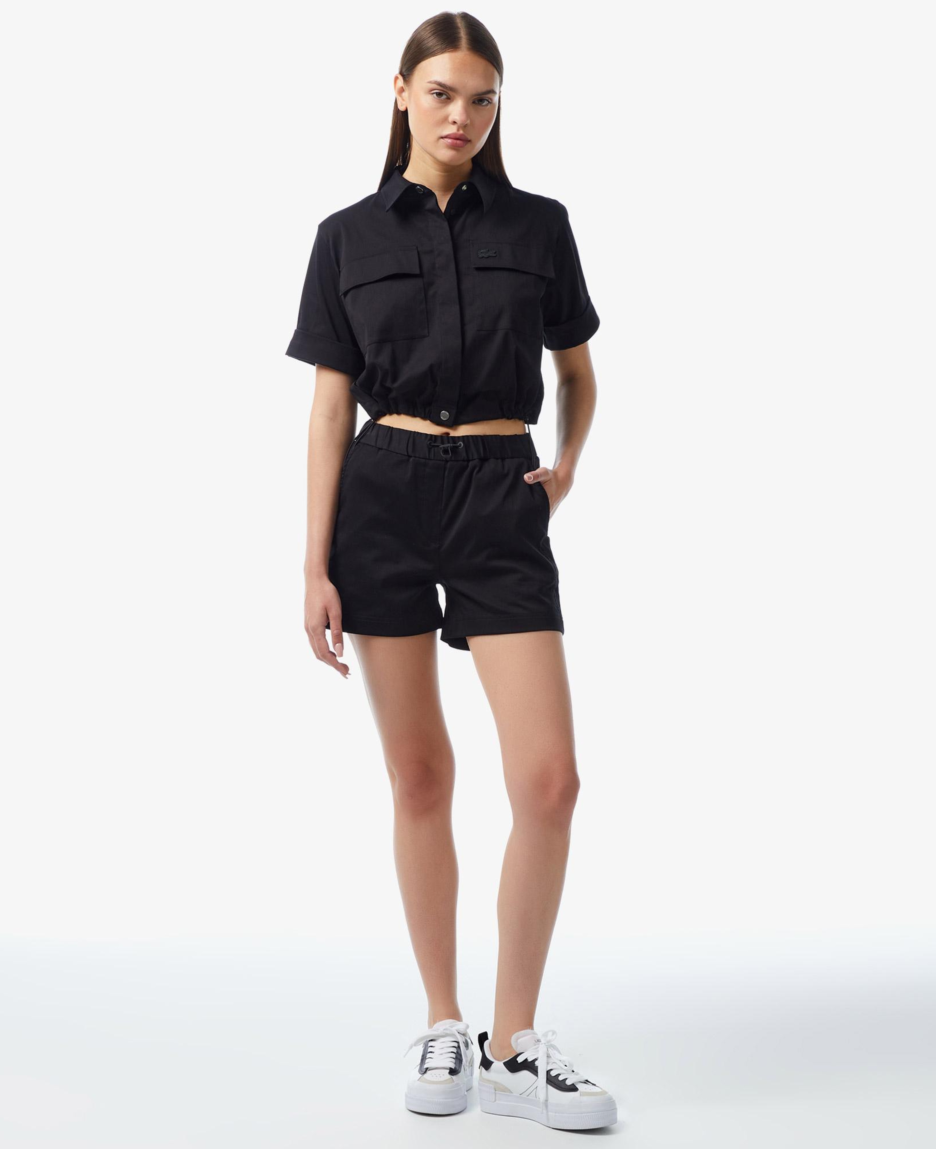 Lacoste Kadın Regular Fit Siyah Şort