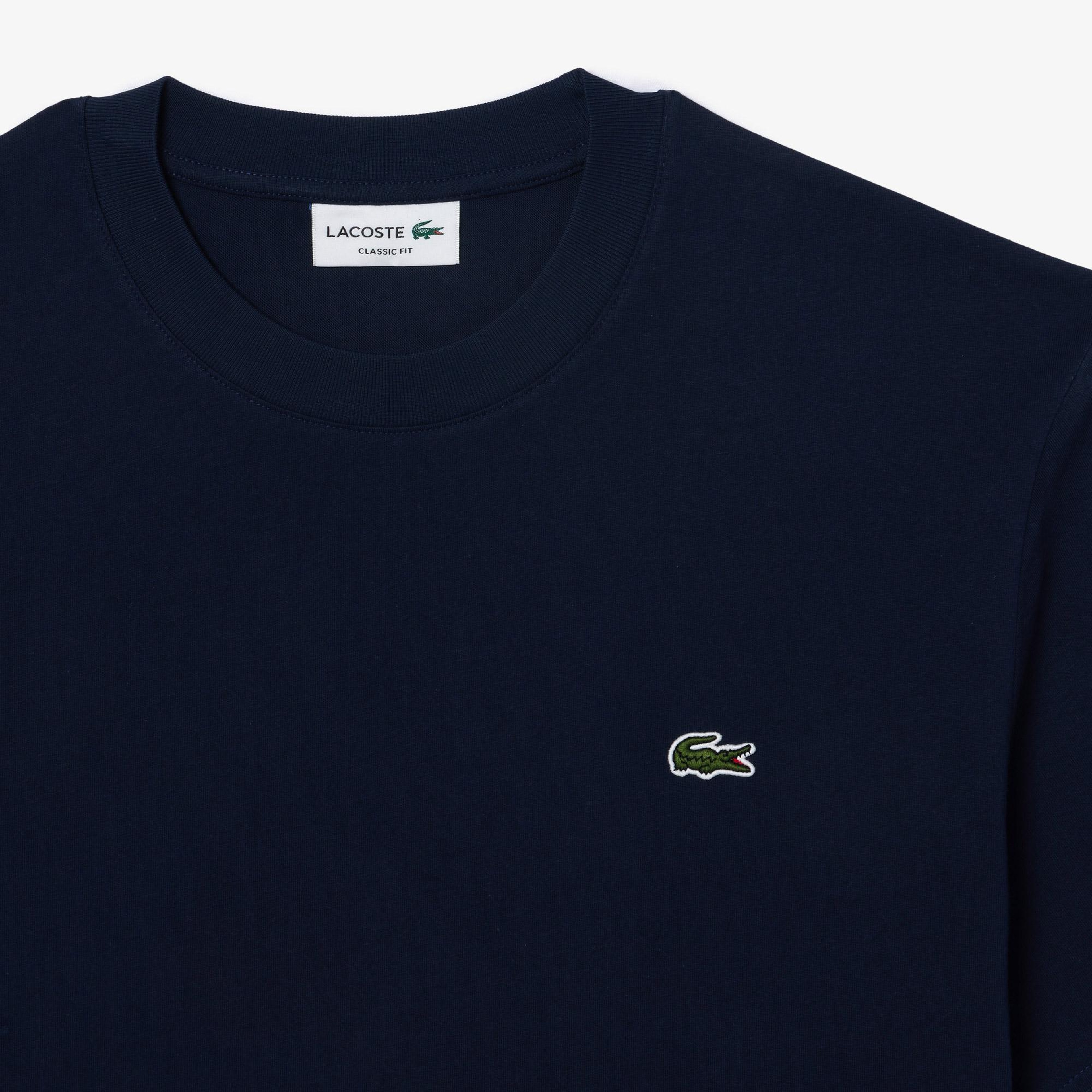 Lacoste Erkek Classic Fit Bisiklet Yaka Lacivert T-Shirt