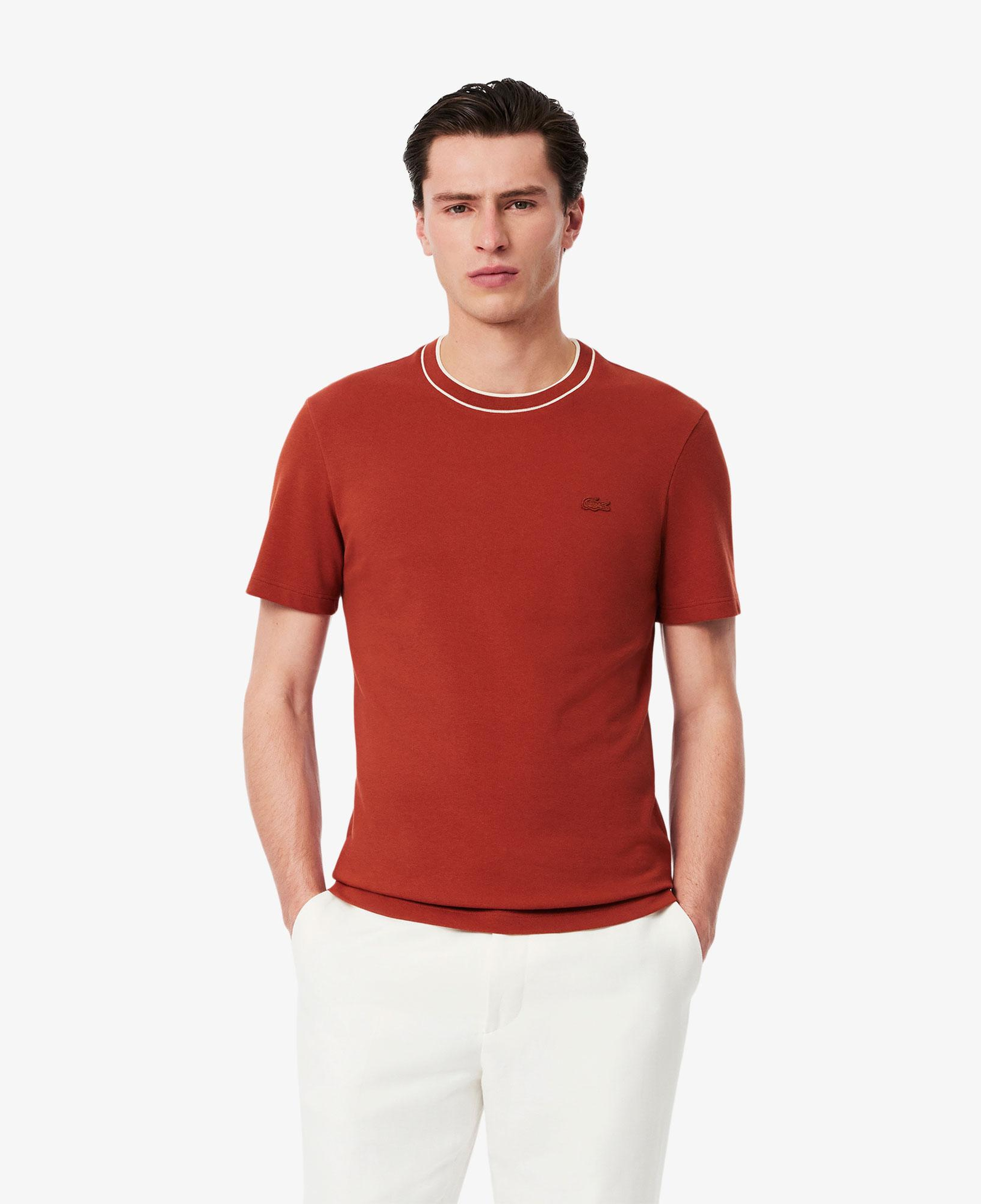 Lacoste Erkek Regular Fit Bisiklet Yaka Kırmızı T-Shirt