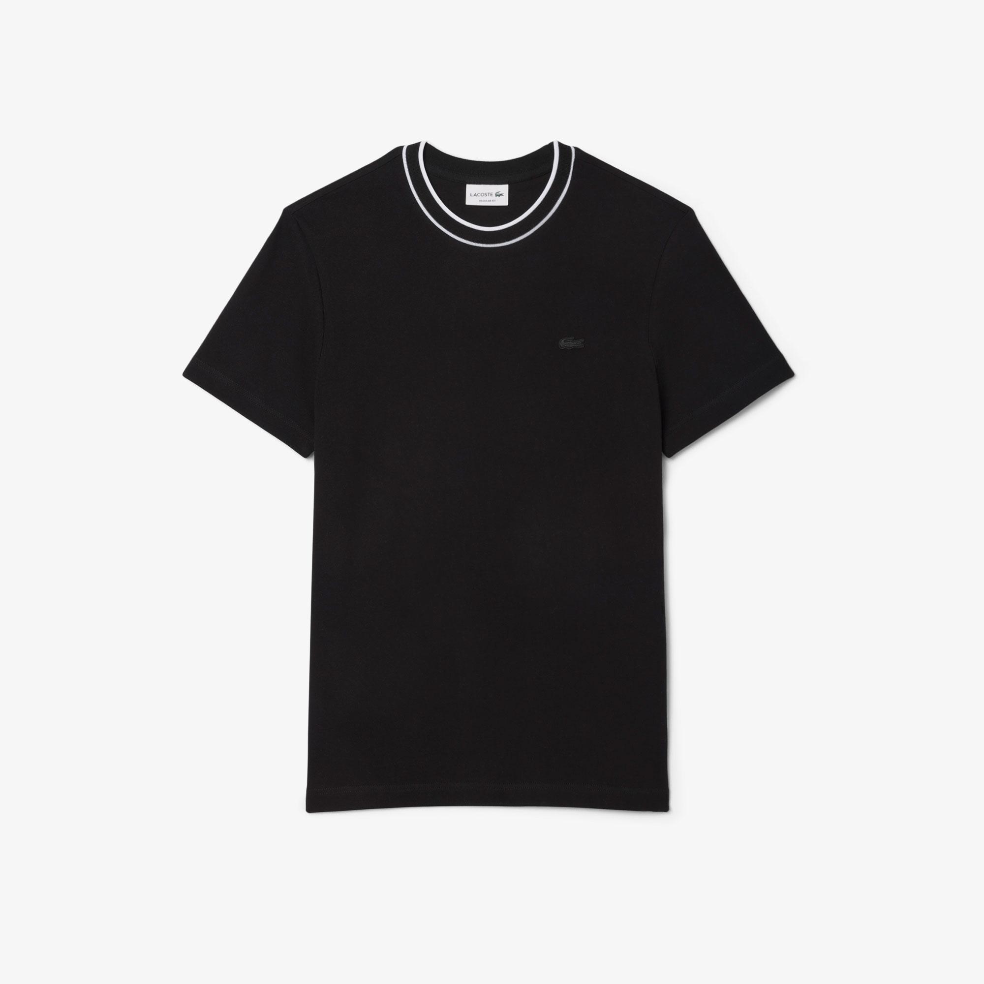 Lacoste Erkek Regular Fit Bisiklet Yaka Siyah T-Shirt