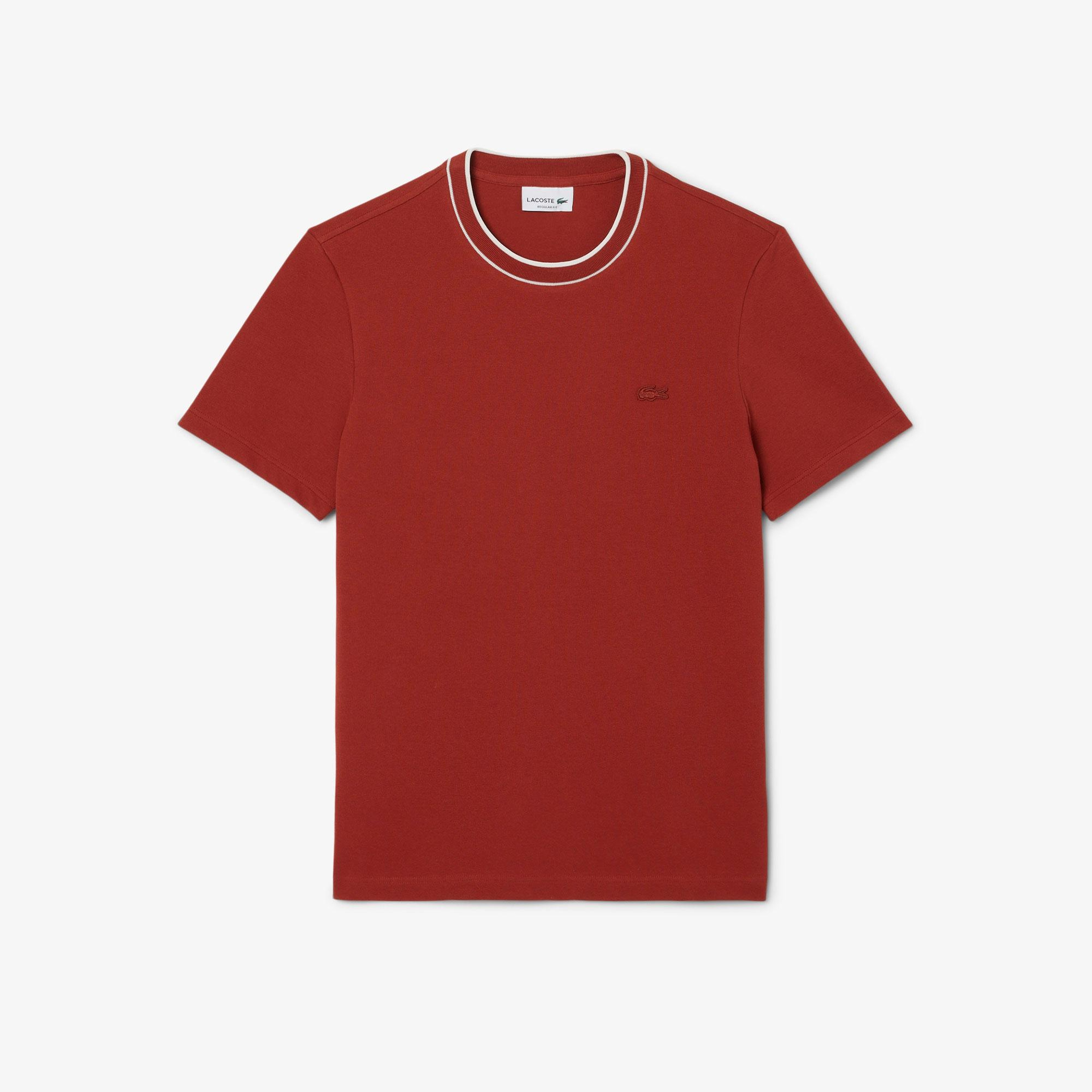 Lacoste Erkek Regular Fit Bisiklet Yaka Kırmızı T-Shirt