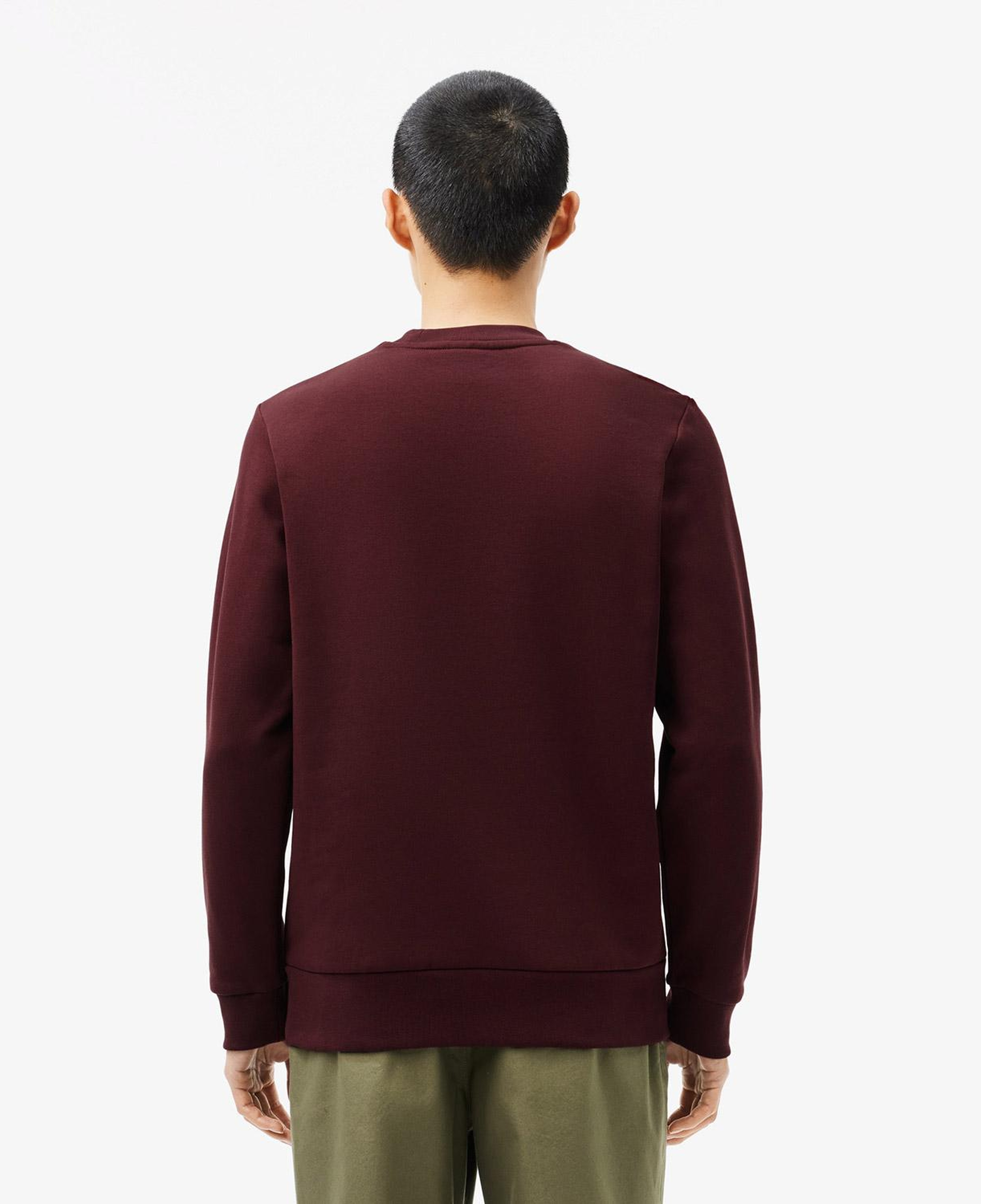 Lacoste Erkek Classic Fit Bisiklet Yaka Bordo Sweatshirt