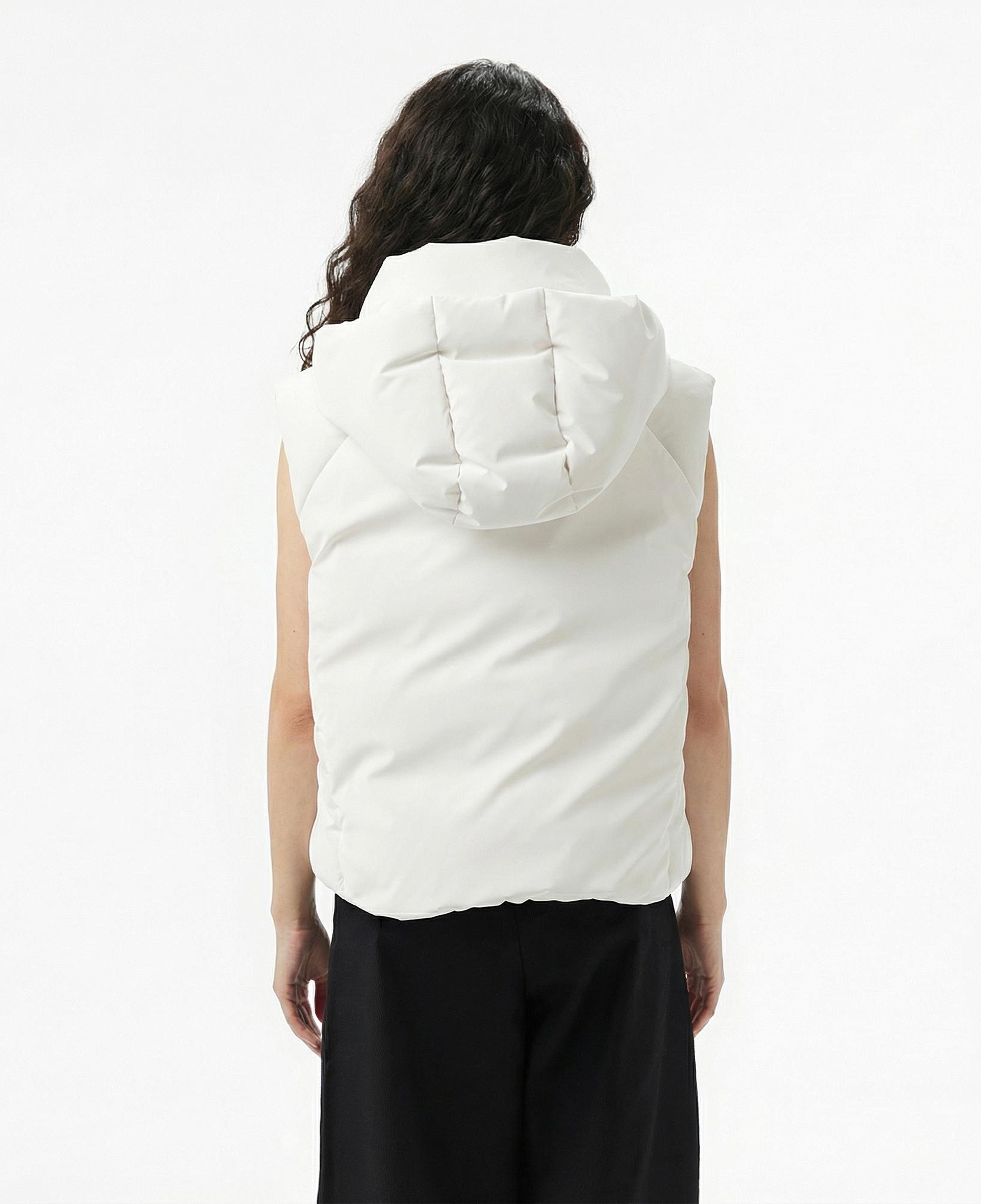 Lacoste Kadın Kapüşonlu Beyaz Yelek